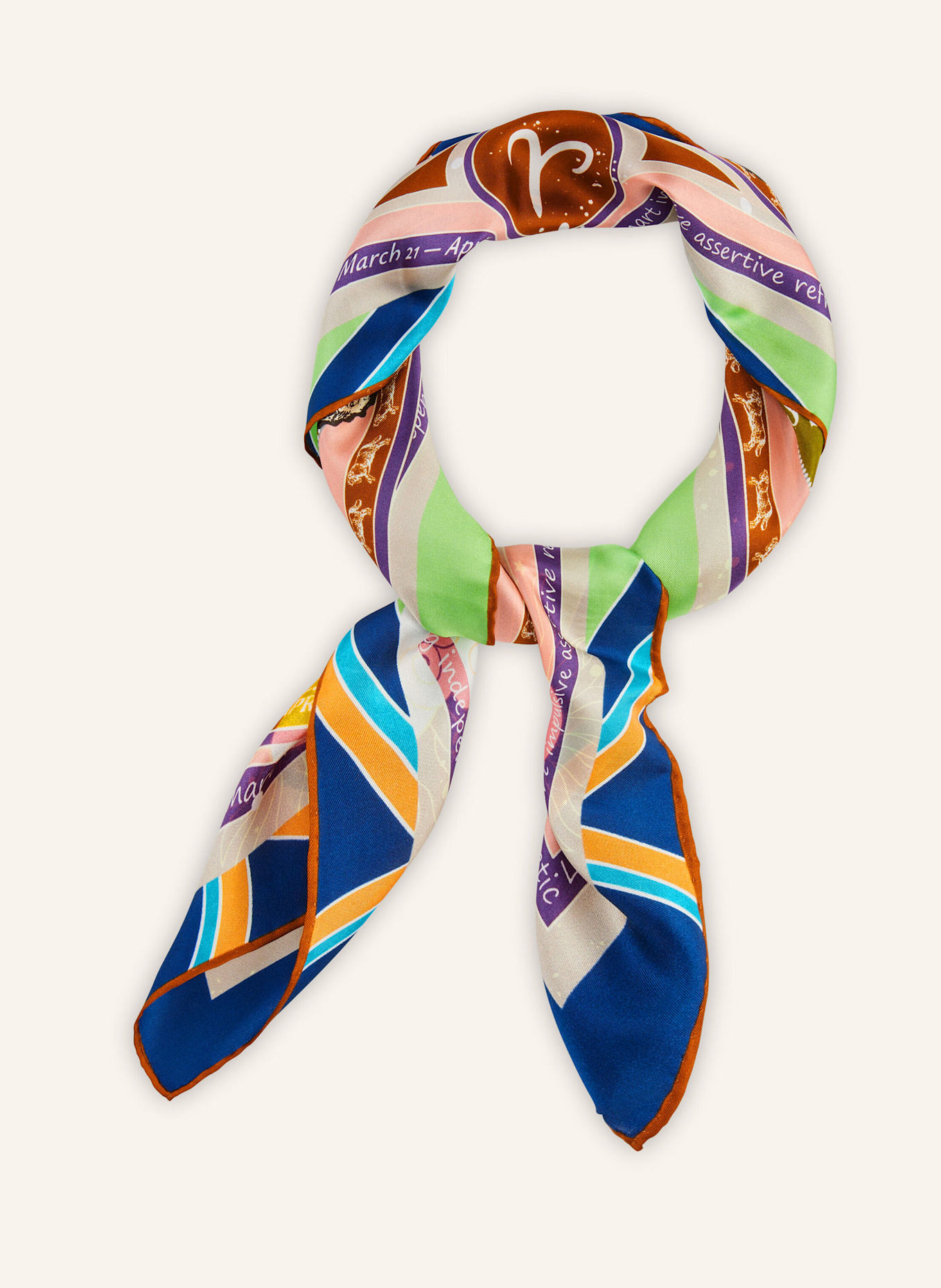 CODELLO Tuch STERNZEICHEN WIDDER: KHAKI