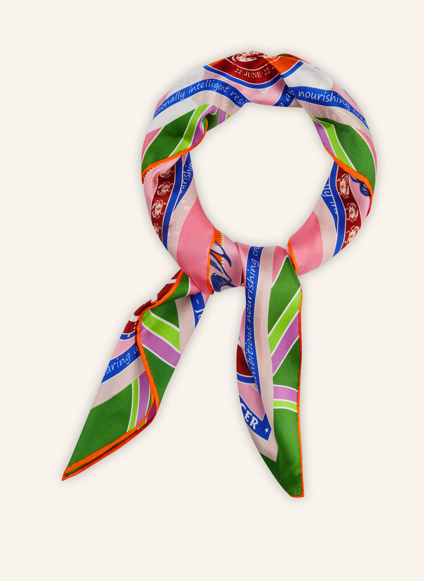 CODELLO Tuch STERNZEICHEN KREBS: ORANGE