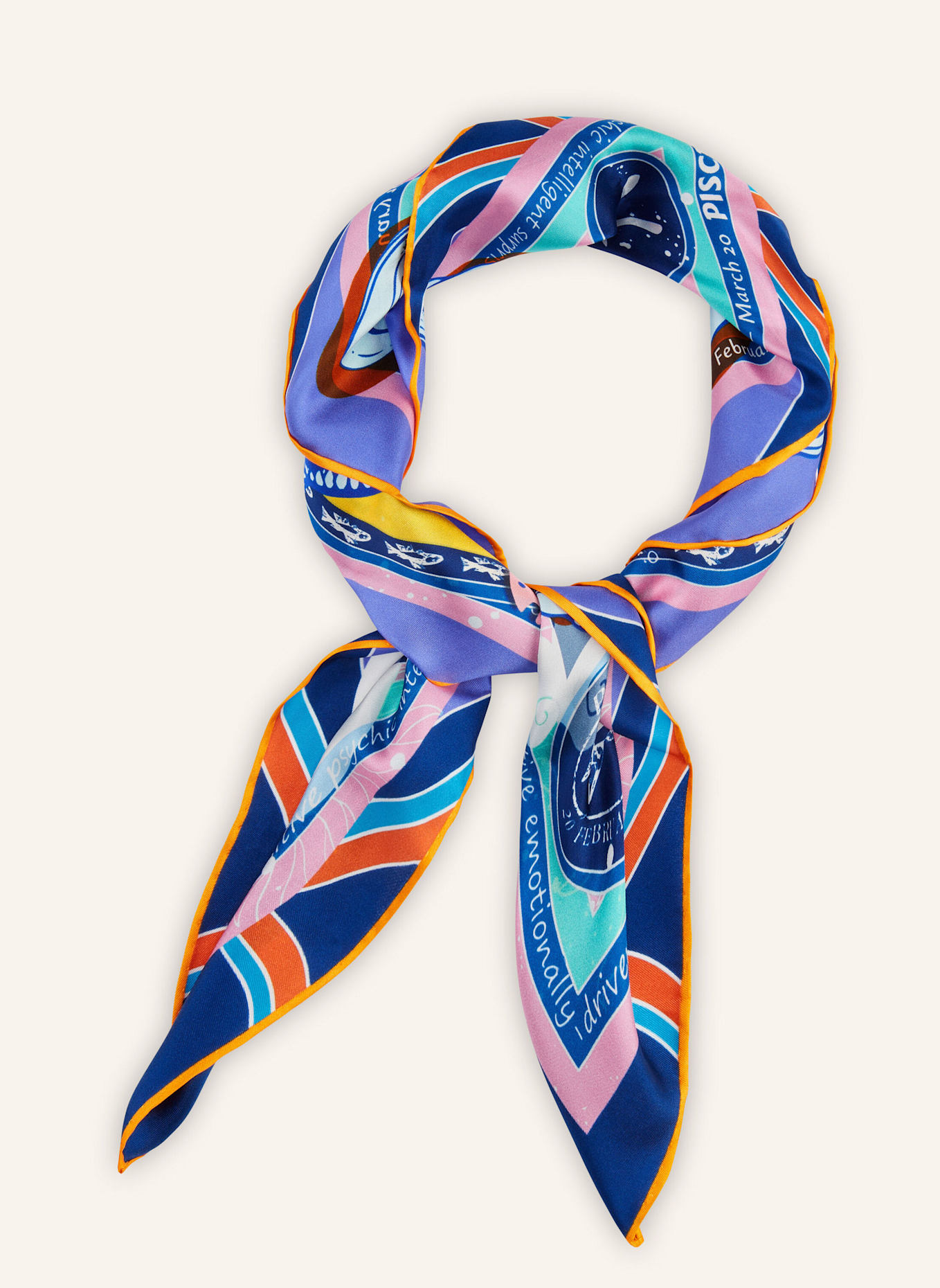 CODELLO Tuch STERNZEICHEN FISCHE: TÜRKIS