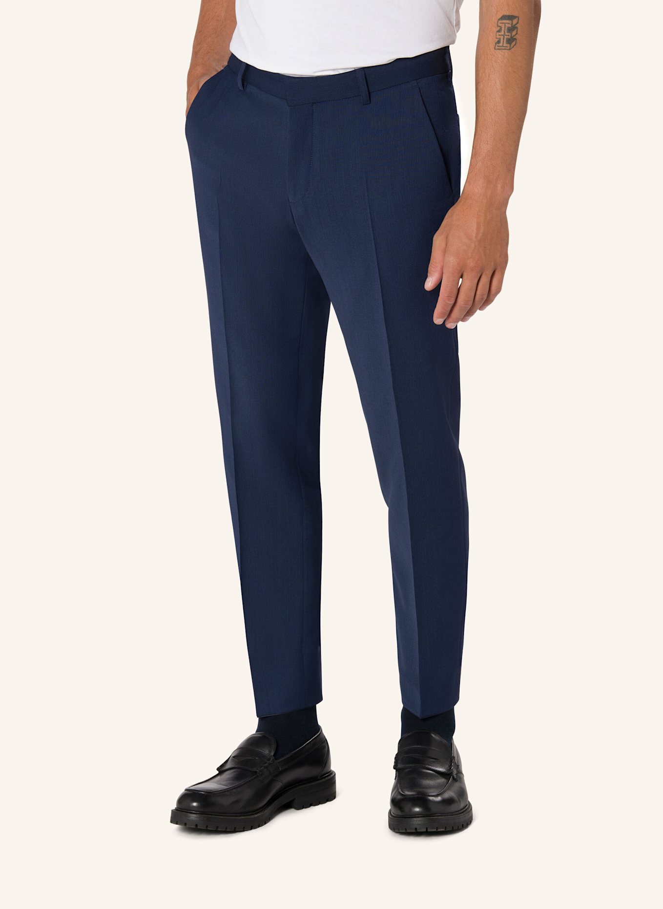 BENVENUTO Anzughose IAGO 20848 Slim Fit ANZUGHOSE: DUNKELBLAU