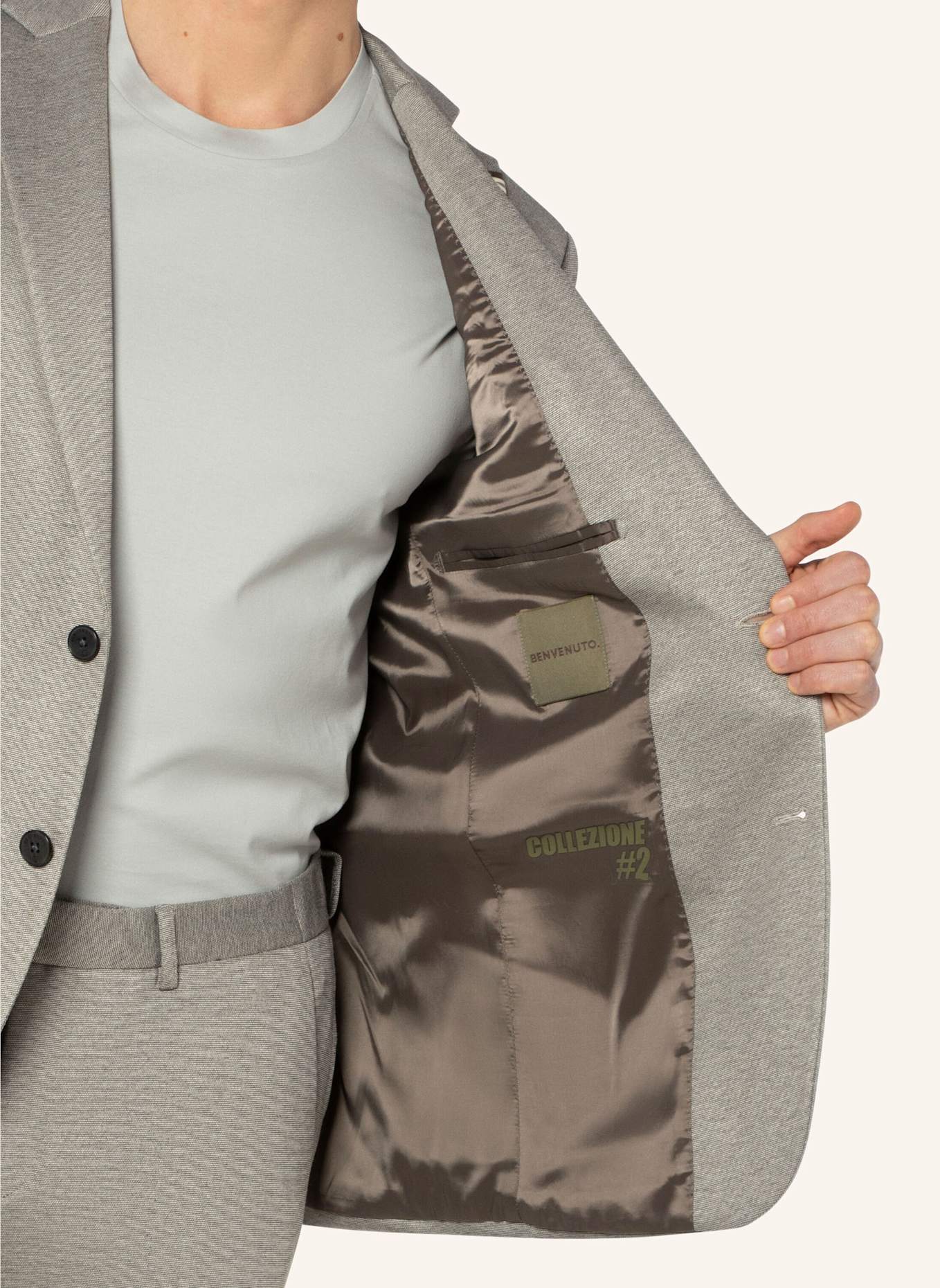 BENVENUTO Anzugsakko MARIO MESSINA: BEIGE