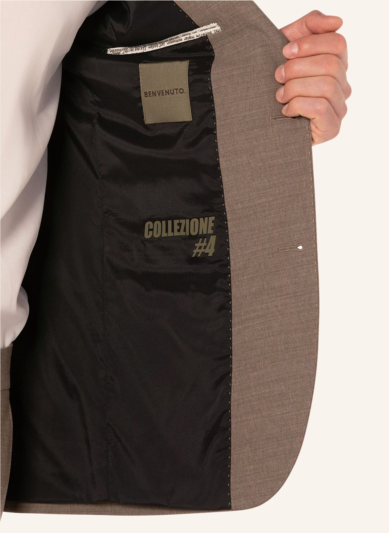 BENVENUTO Anzugsakko MARIO MODERN FIT: BRAUN