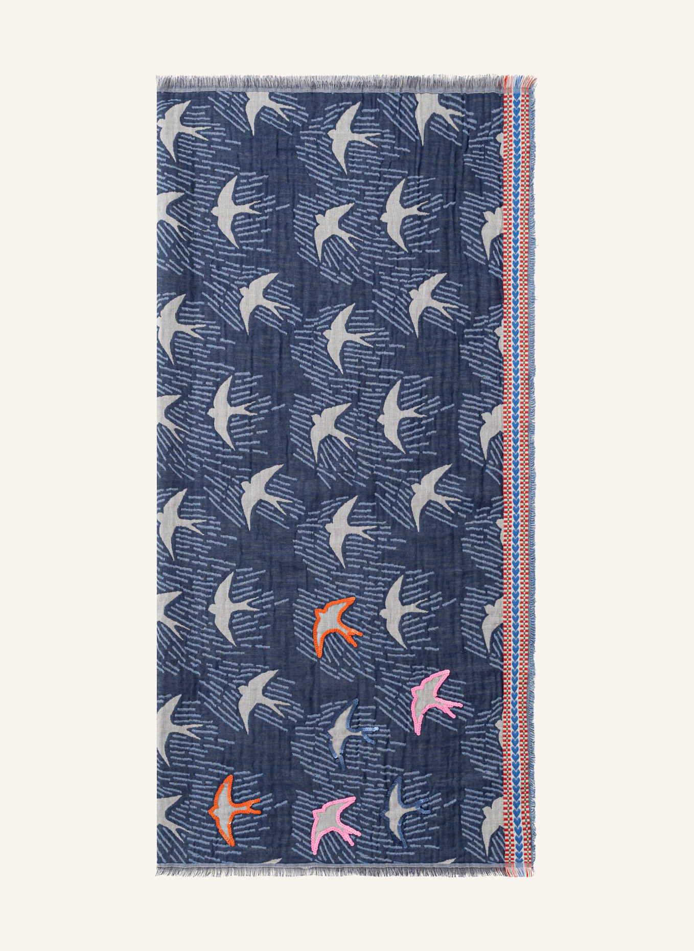 CODELLO Jacquard-Tuch: BLAU