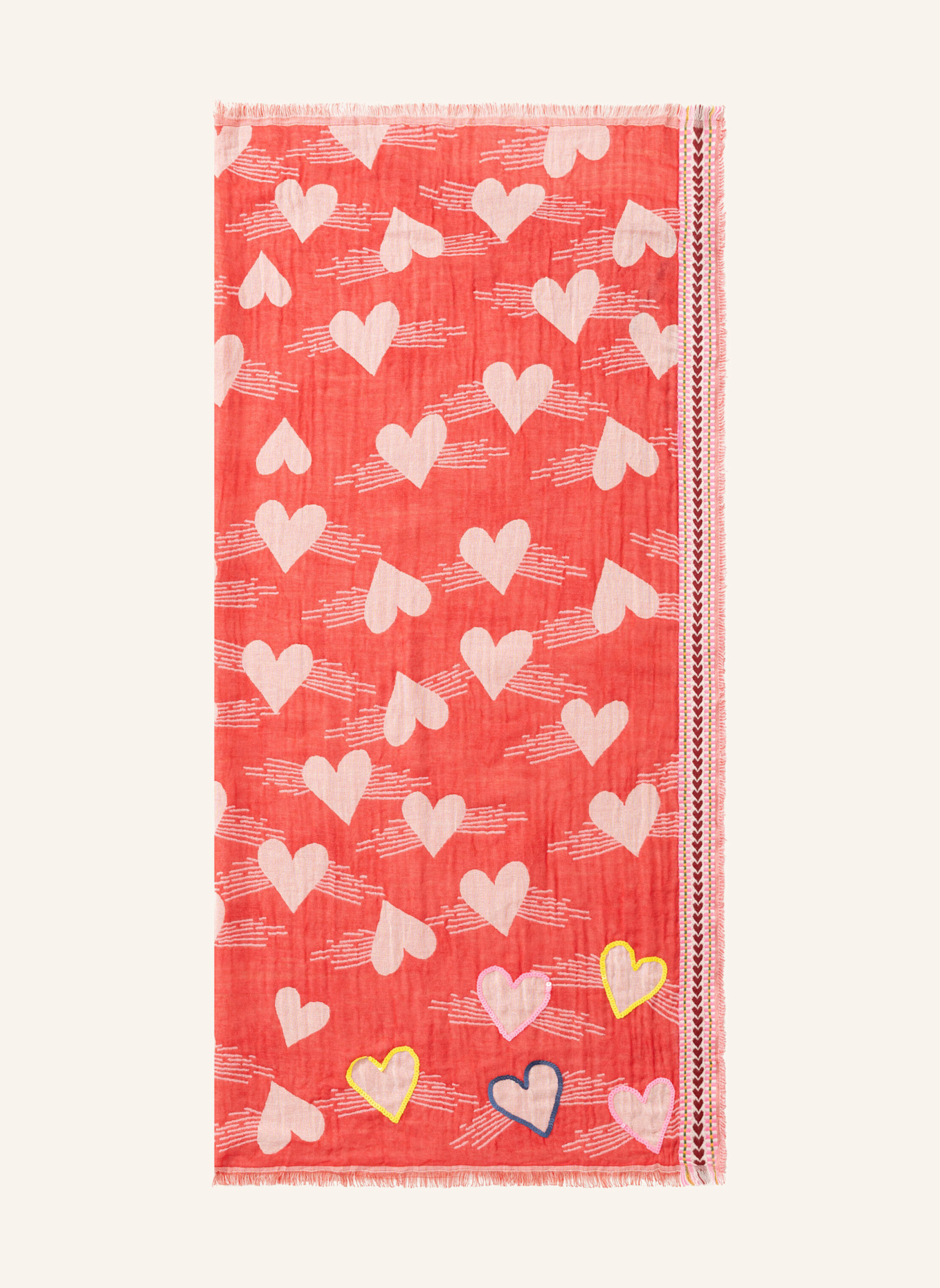 CODELLO Jacquard-Tuch: ROT