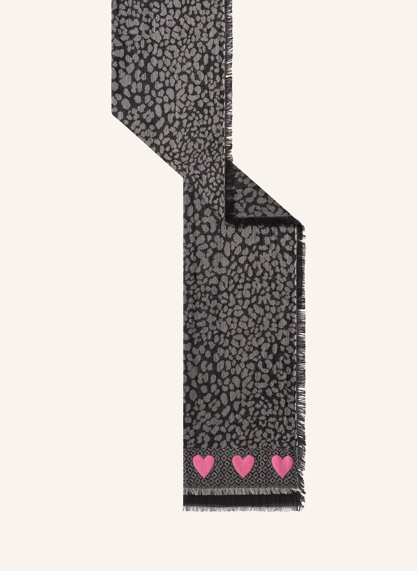 CODELLO Jacquard-Schal: SCHWARZ