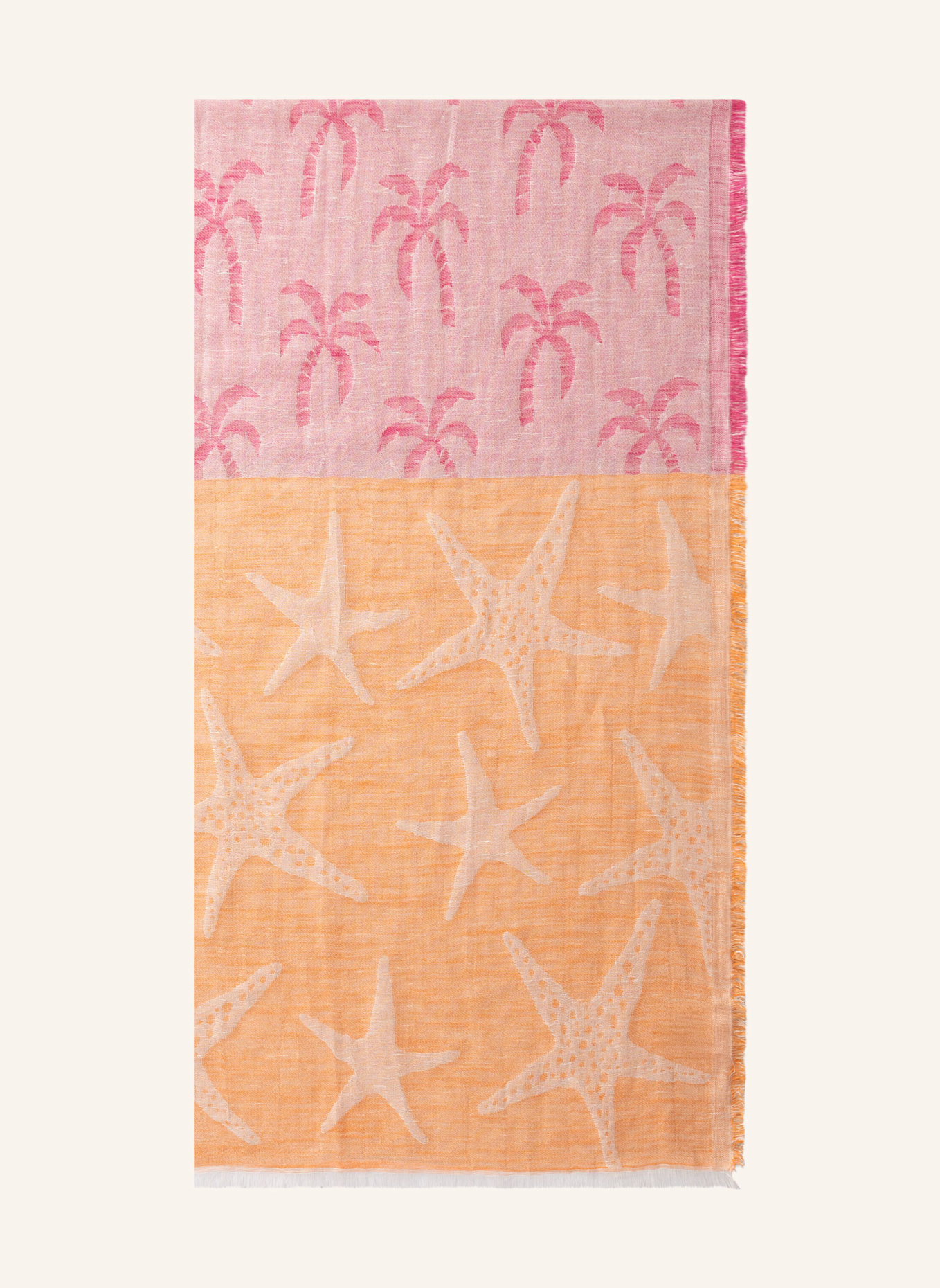 CODELLO Jacquard-Schal: ORANGE
