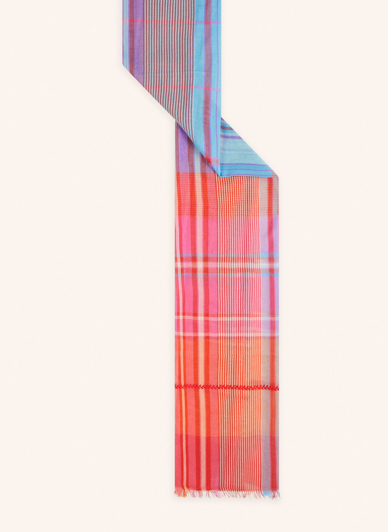CODELLO Schal: ORANGE/ PINK