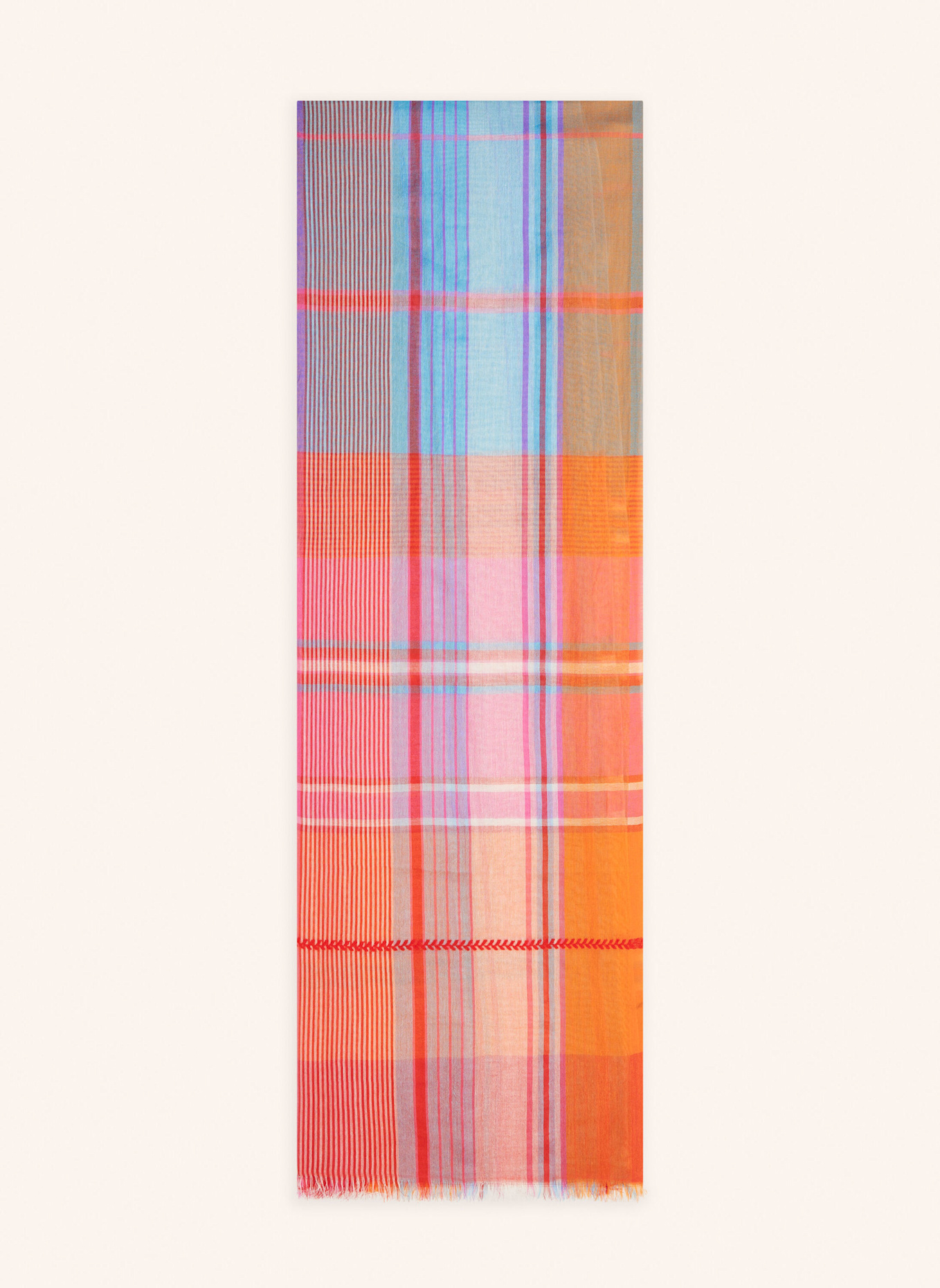 CODELLO Schal: ORANGE/ PINK