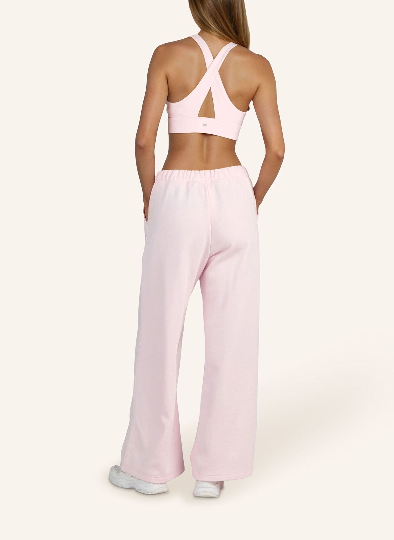 Fabletics Sweatpants COZY FLEECE WIDE LEG: PINK