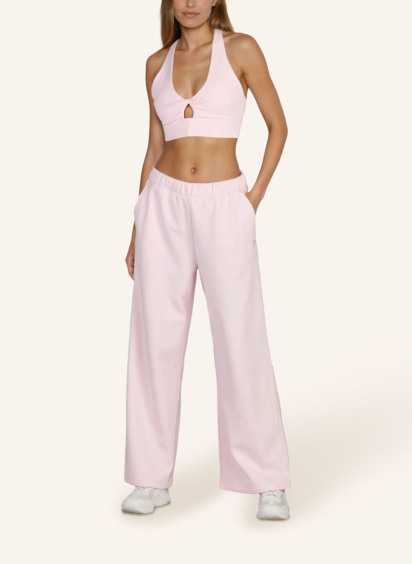 Fabletics Sweatpants COZY FLEECE WIDE LEG: PINK