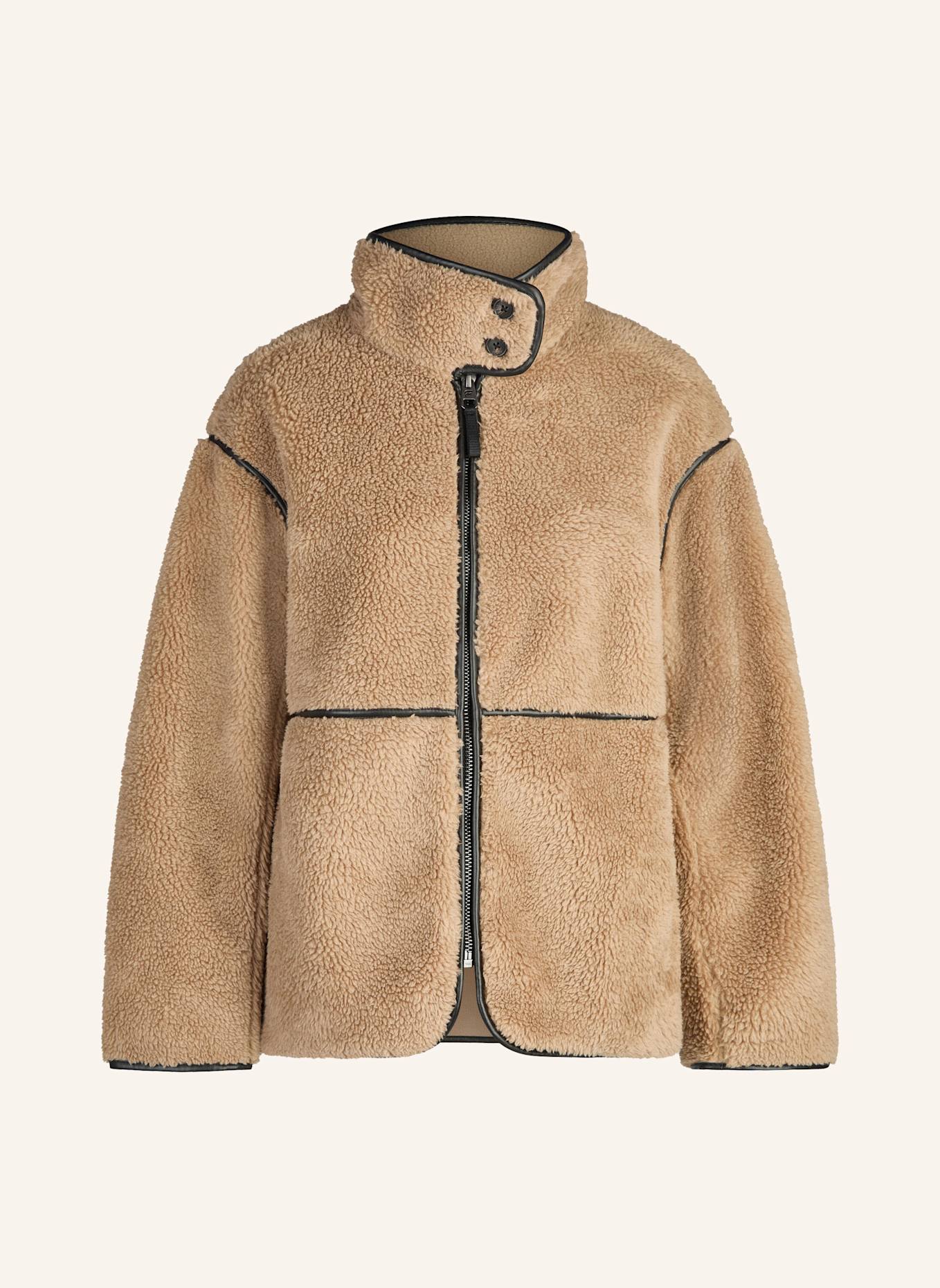 Fabletics Outdoor-Jacke TEDDY MID-LENGTH: HELLBRAUN