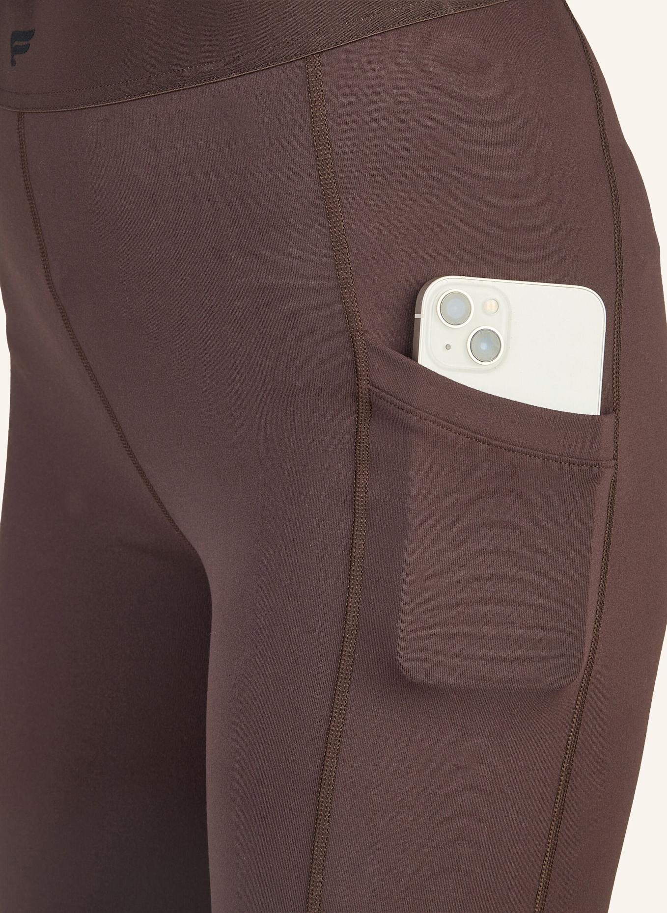 Fabletics Tights ON-THE-GO HIGH-WAISTED: BRAUN/ SCHWARZ