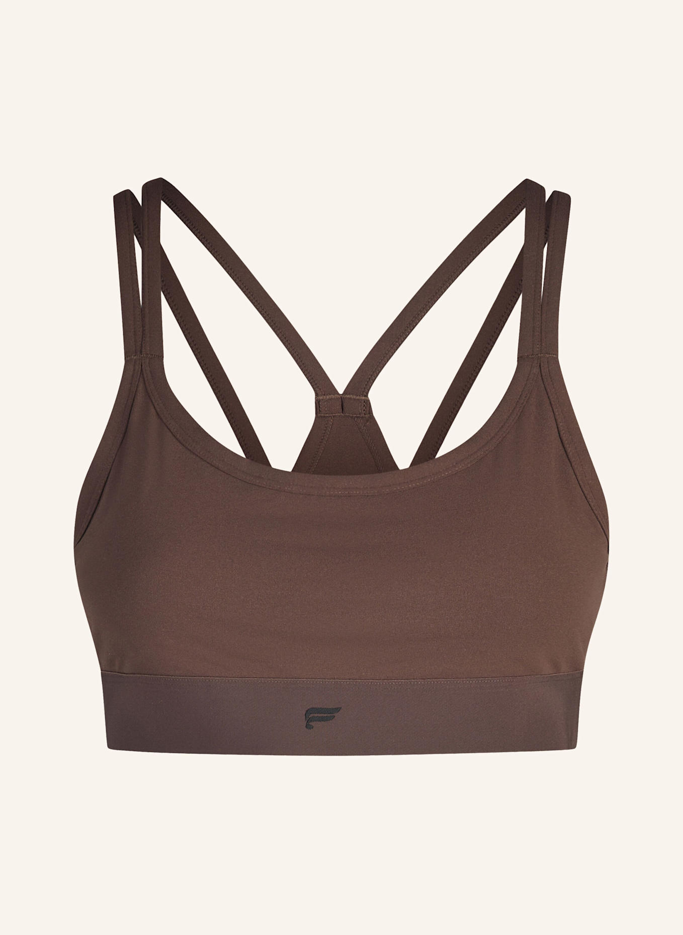 Fabletics Sport-BH PRINCIPAL LONGLINE MEDIUM IMPACT: BRAUN/ SCHWARZ