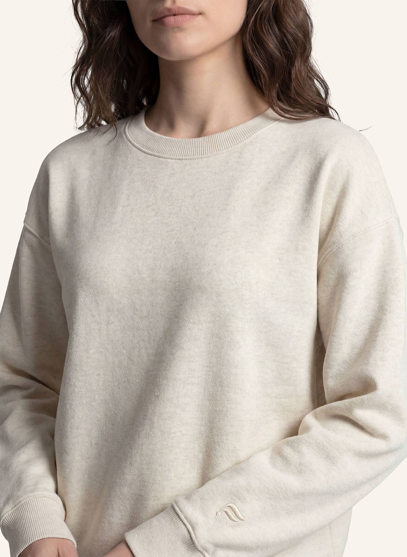 Fabletics Sweatshirt COZY FLEECE CREW NECK: GRAU