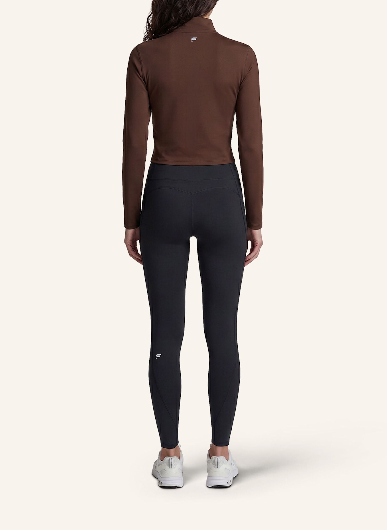 Fabletics Longsleeve COLD WEATHER HALF-ZIP: BRAUN