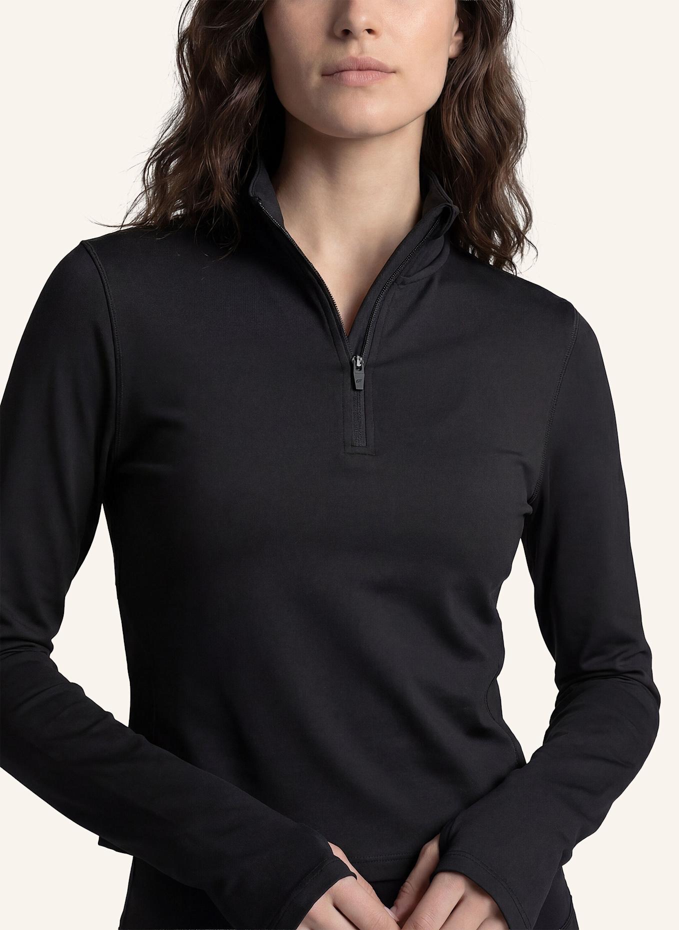 Fabletics Longsleeve COLD WEATHER HALF-ZIP: SCHWARZ
