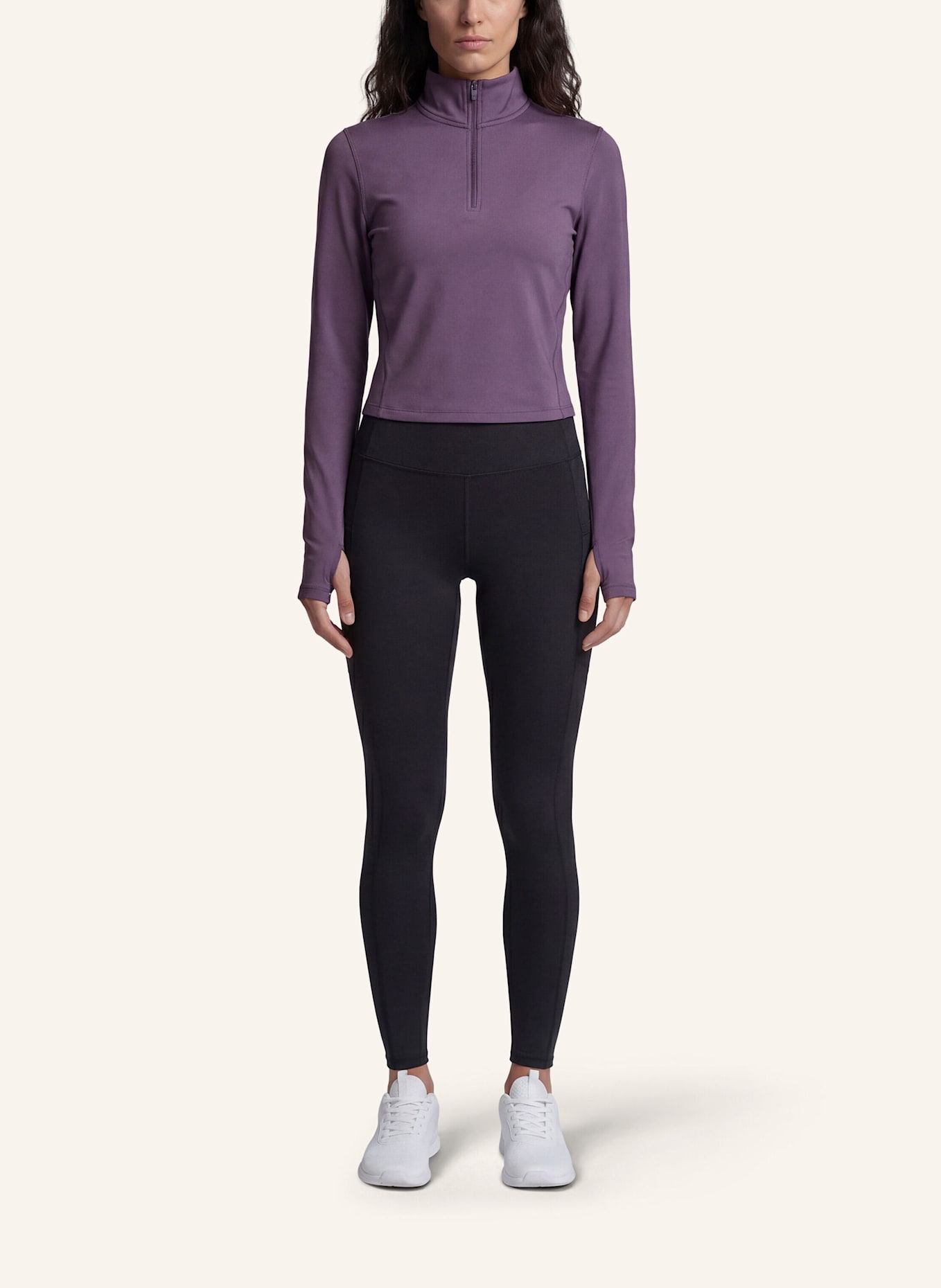 Fabletics Longsleeve COLD WEATHER HALF-ZIP: LILA