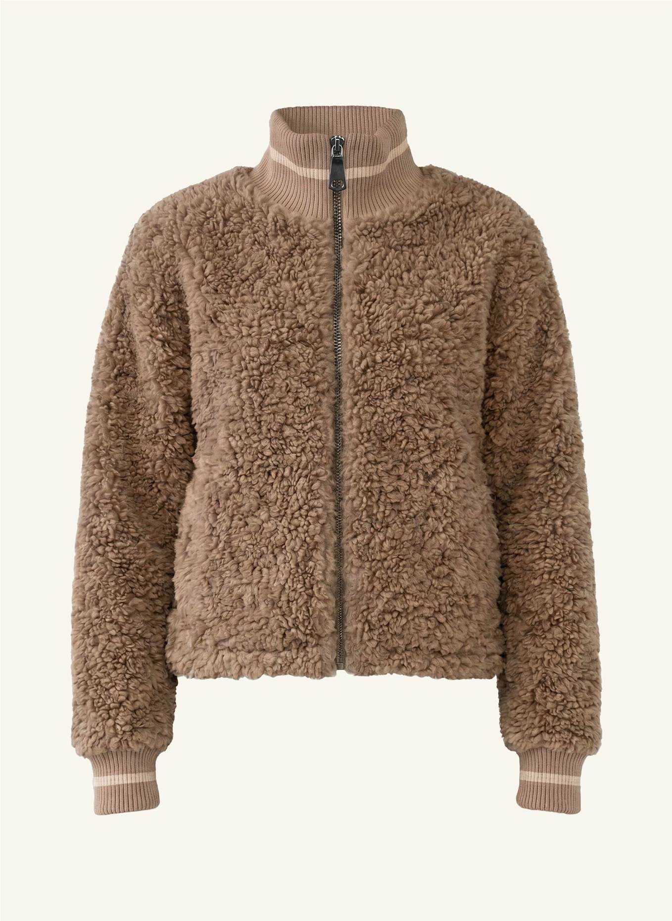 No.1 Como Jacke TEDDYFELL-JACKE POPPI: BEIGE