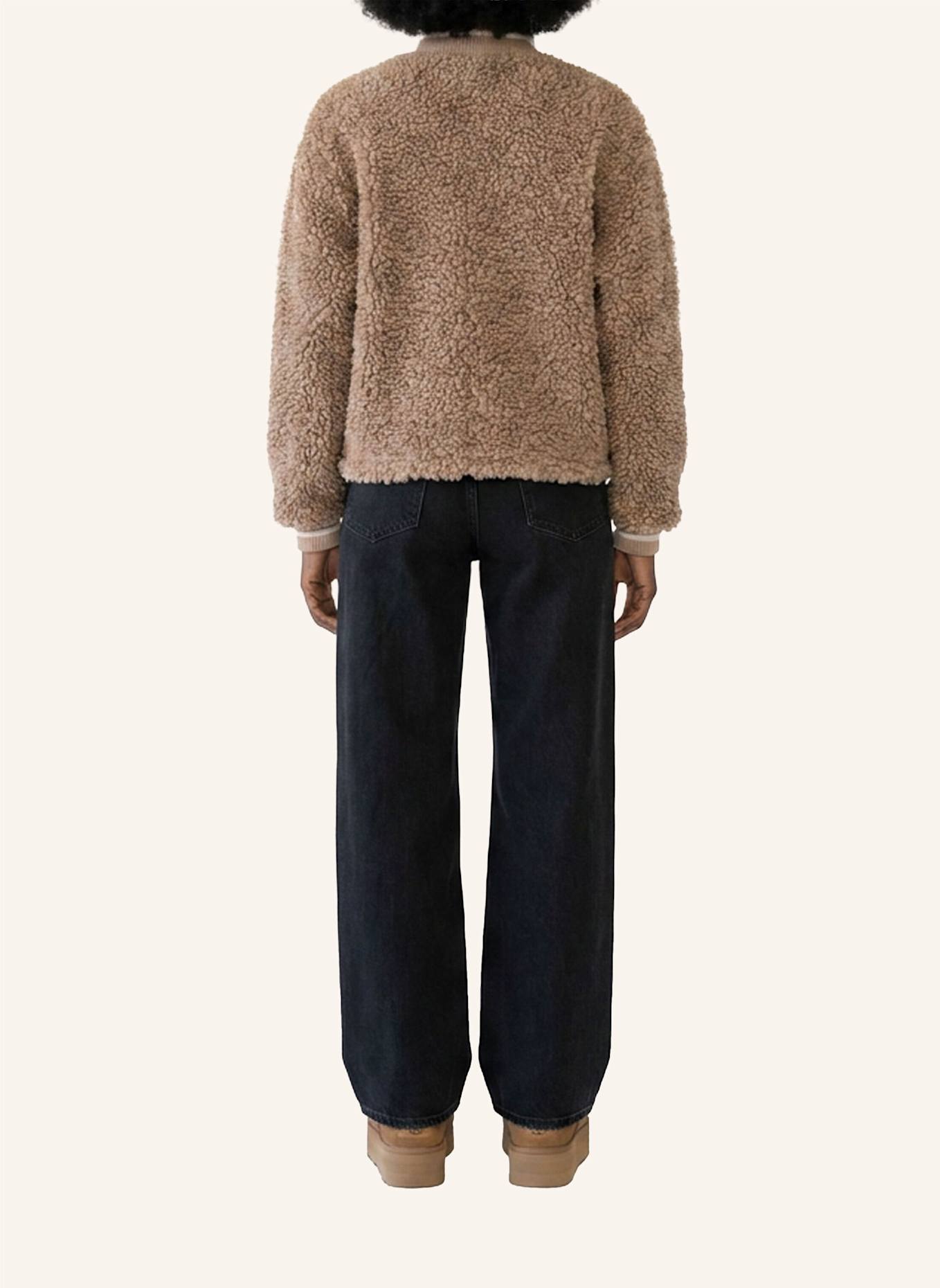 No.1 Como Jacke TEDDYFELL-JACKE POPPI: BEIGE