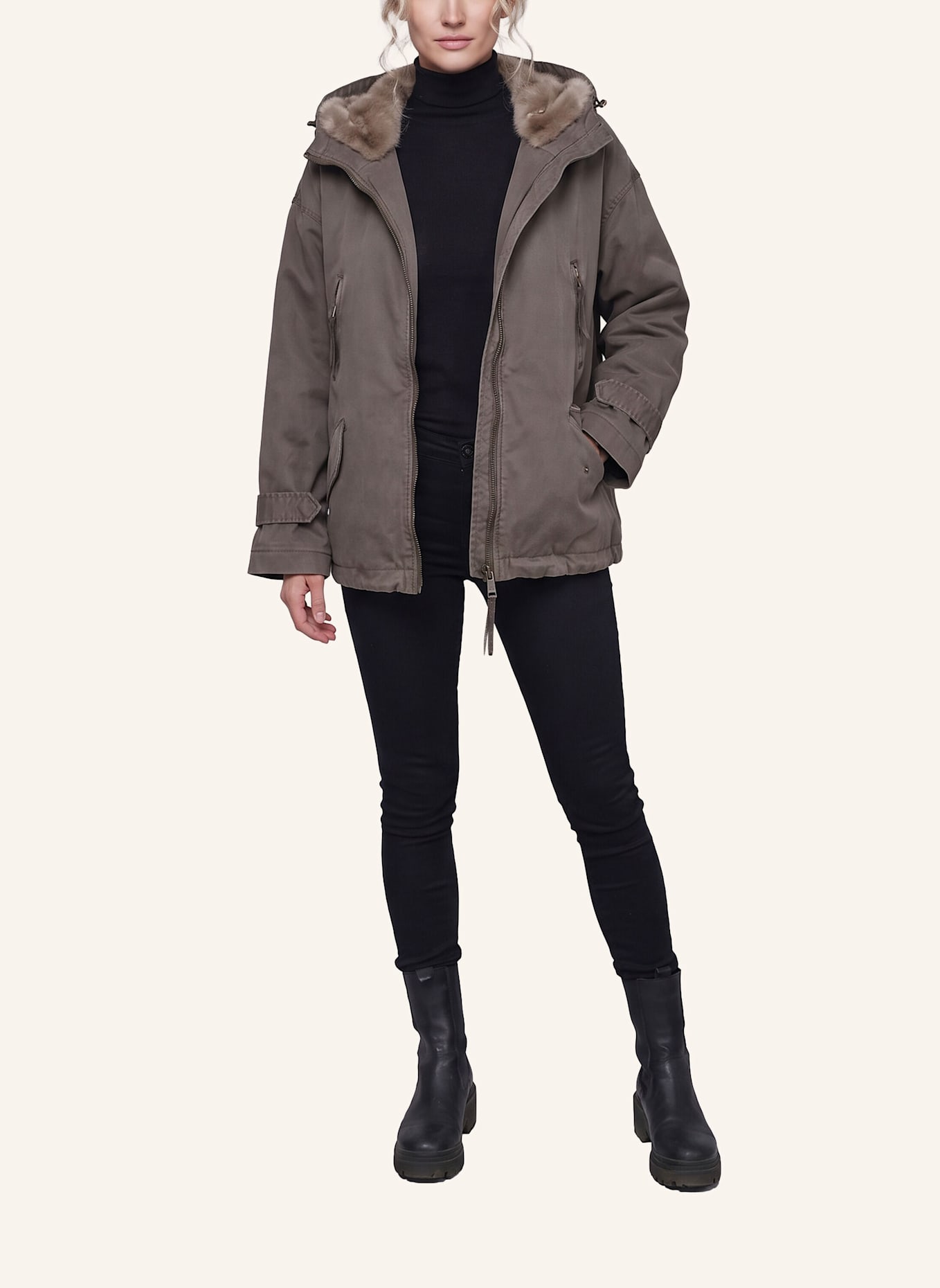 BLONDE No.8 Jacke BELLA: TAUPE