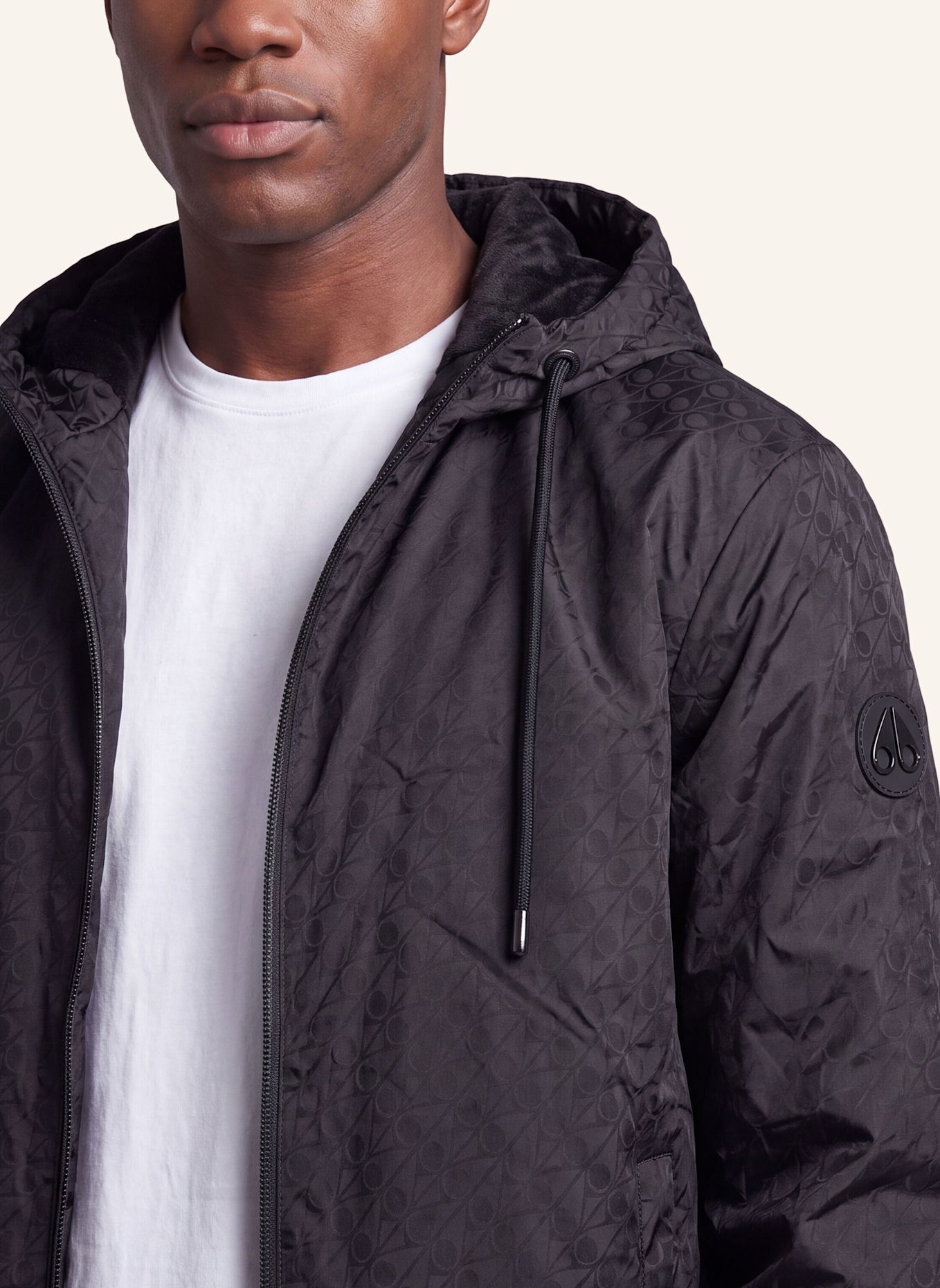 MOOSE KNUCKLES Sweatjacke BORDEN BUNNY: SCHWARZ