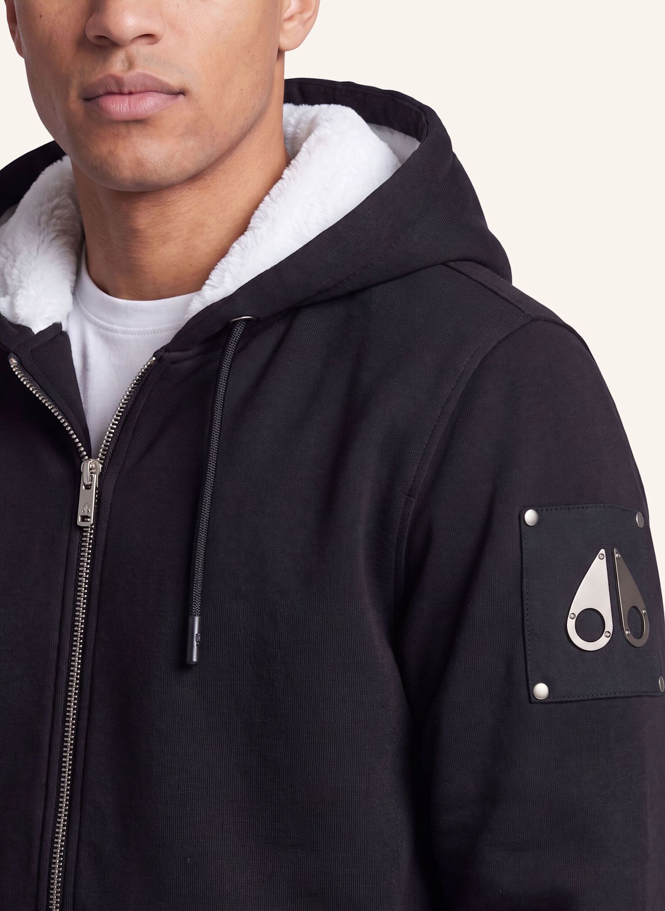 MOOSE KNUCKLES Sweatjacke BUNNY: SCHWARZ
