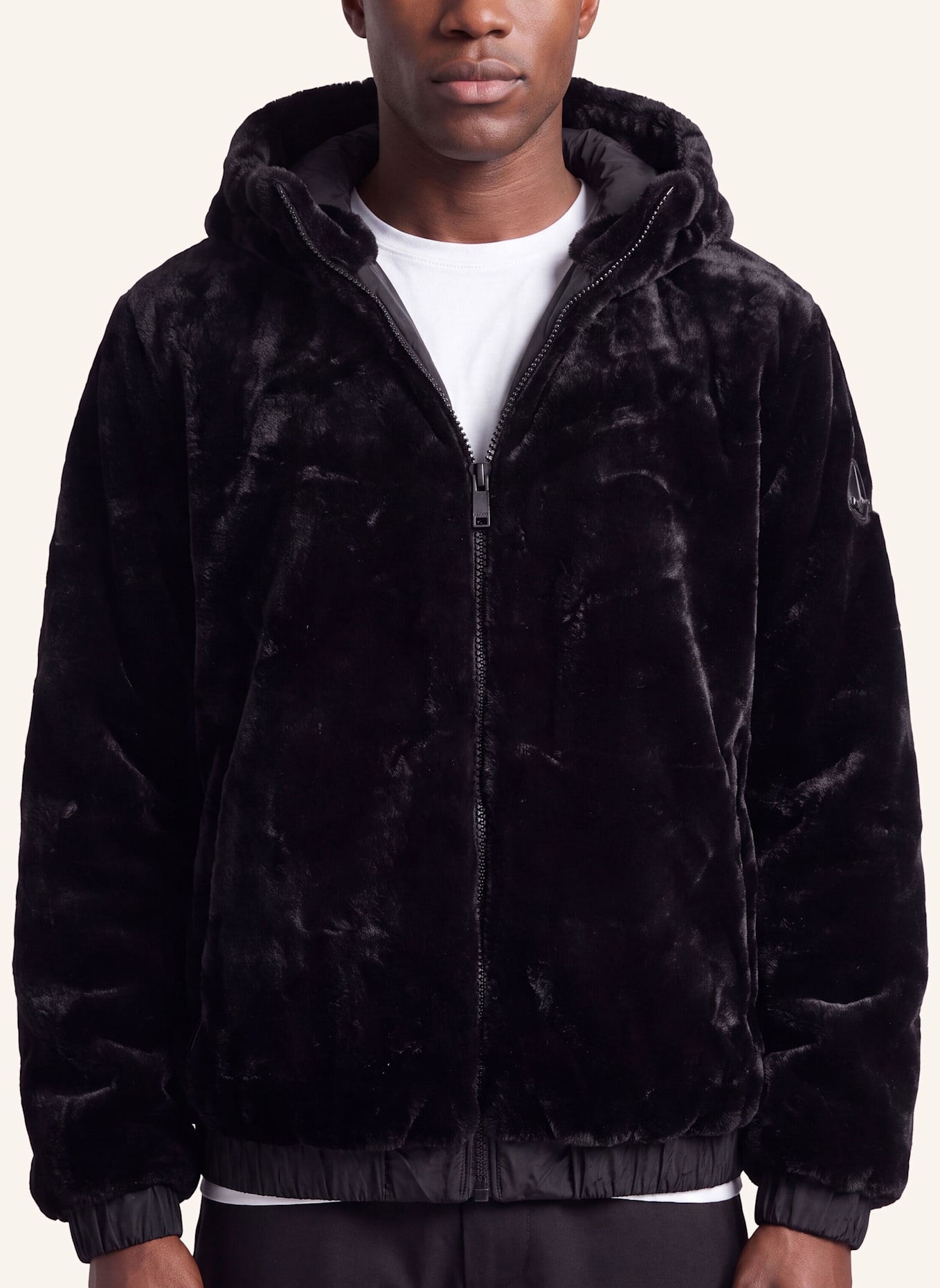 MOOSE KNUCKLES Sweatjacke BORDEN BUNNY: SCHWARZ