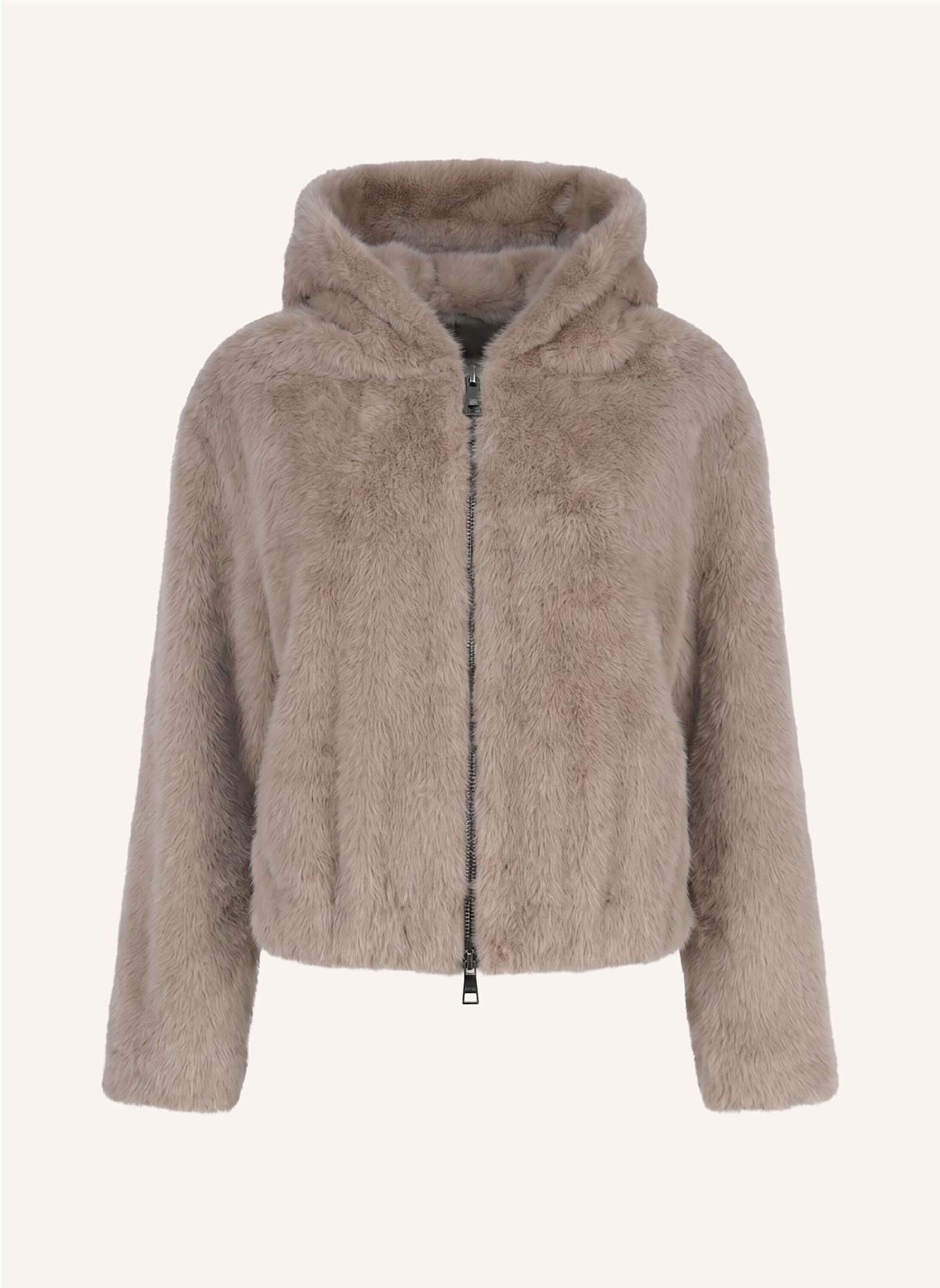 BLONDE No.8 Kunstfell-Jacke LUISA: TAUPE