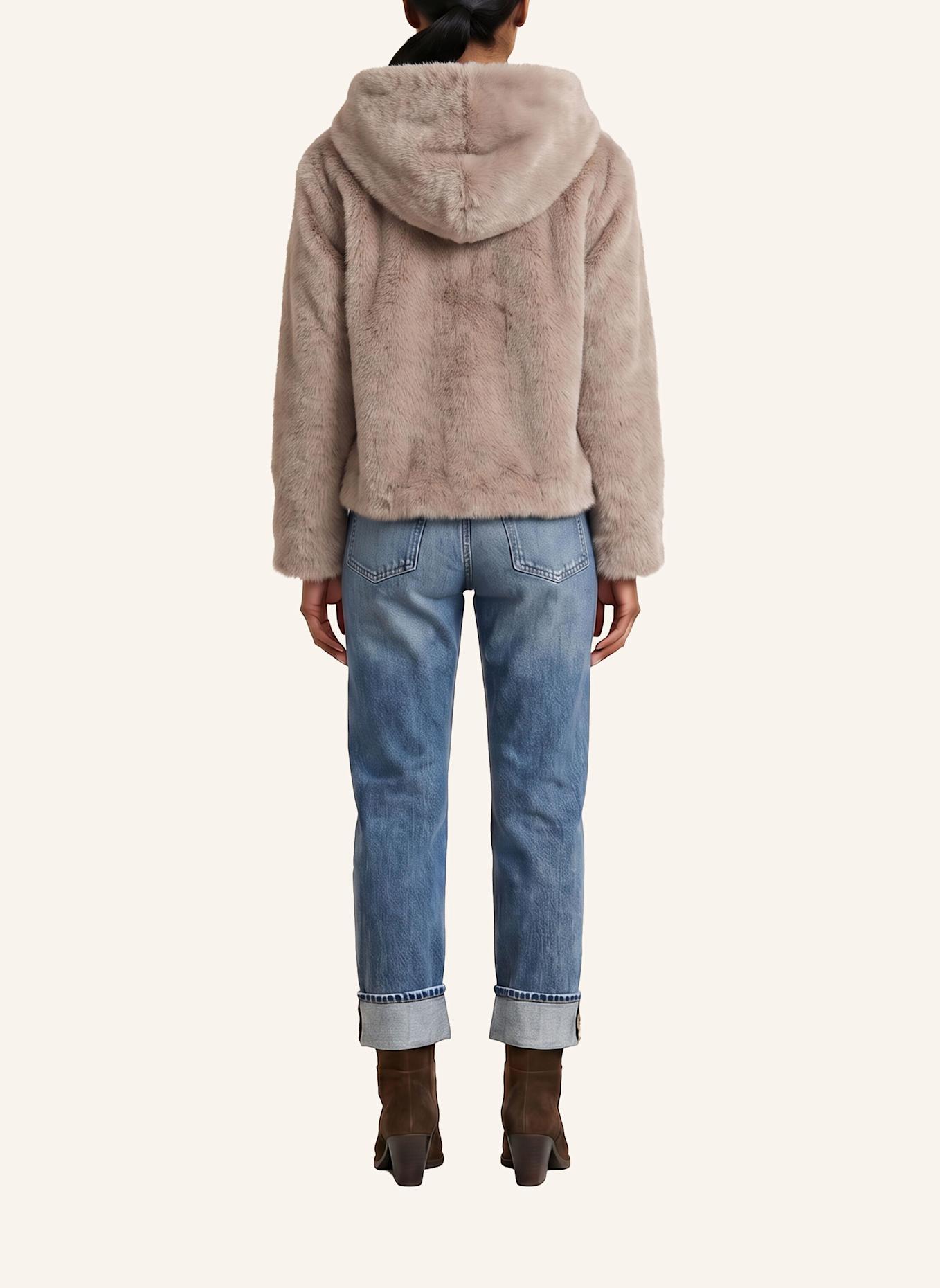 BLONDE No.8 Kunstfell-Jacke LUISA: TAUPE