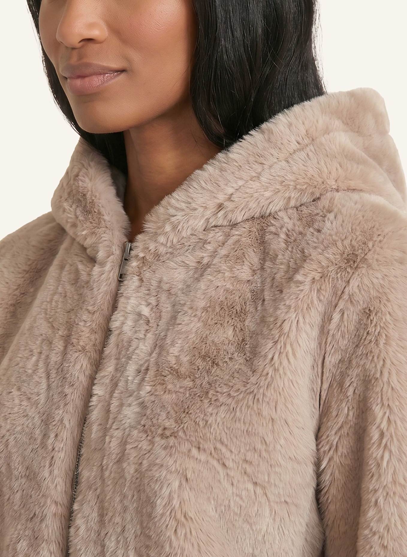 BLONDE No.8 Kunstfell-Jacke LUISA: TAUPE