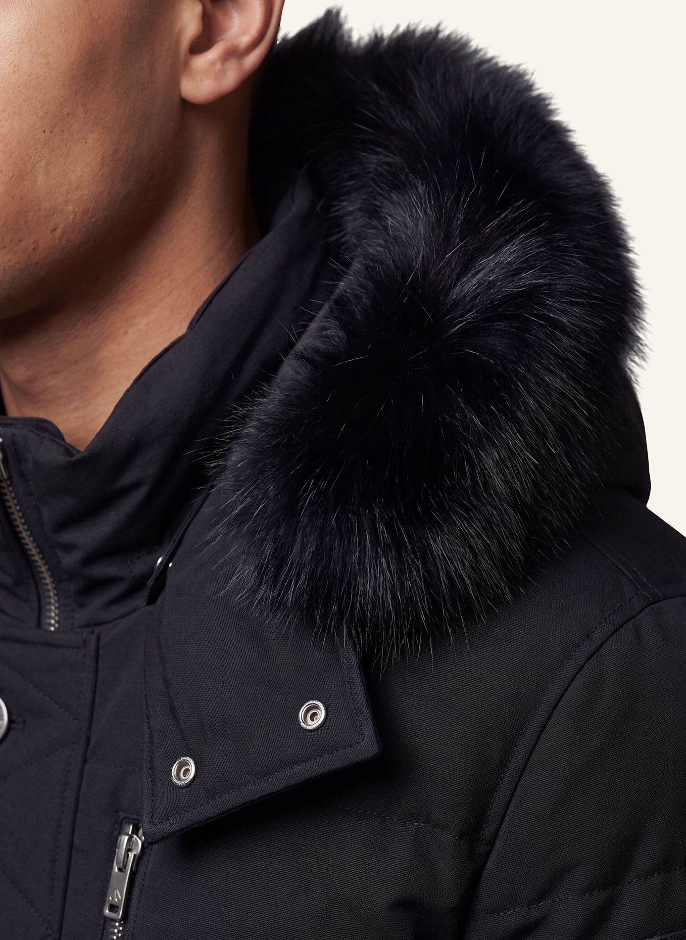 MOOSE KNUCKLES Daunenjacke ORIGINAL 3Q: SCHWARZ