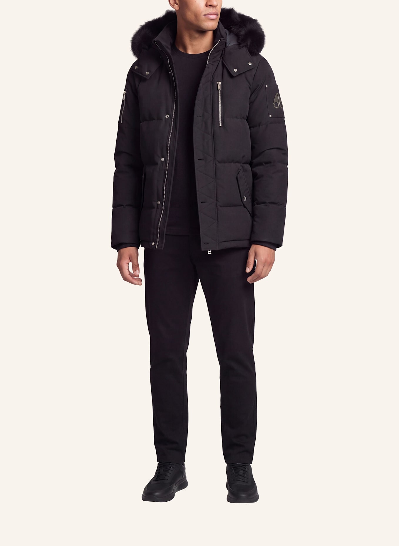 MOOSE KNUCKLES Daunenjacke ORIGINAL 3Q: SCHWARZ