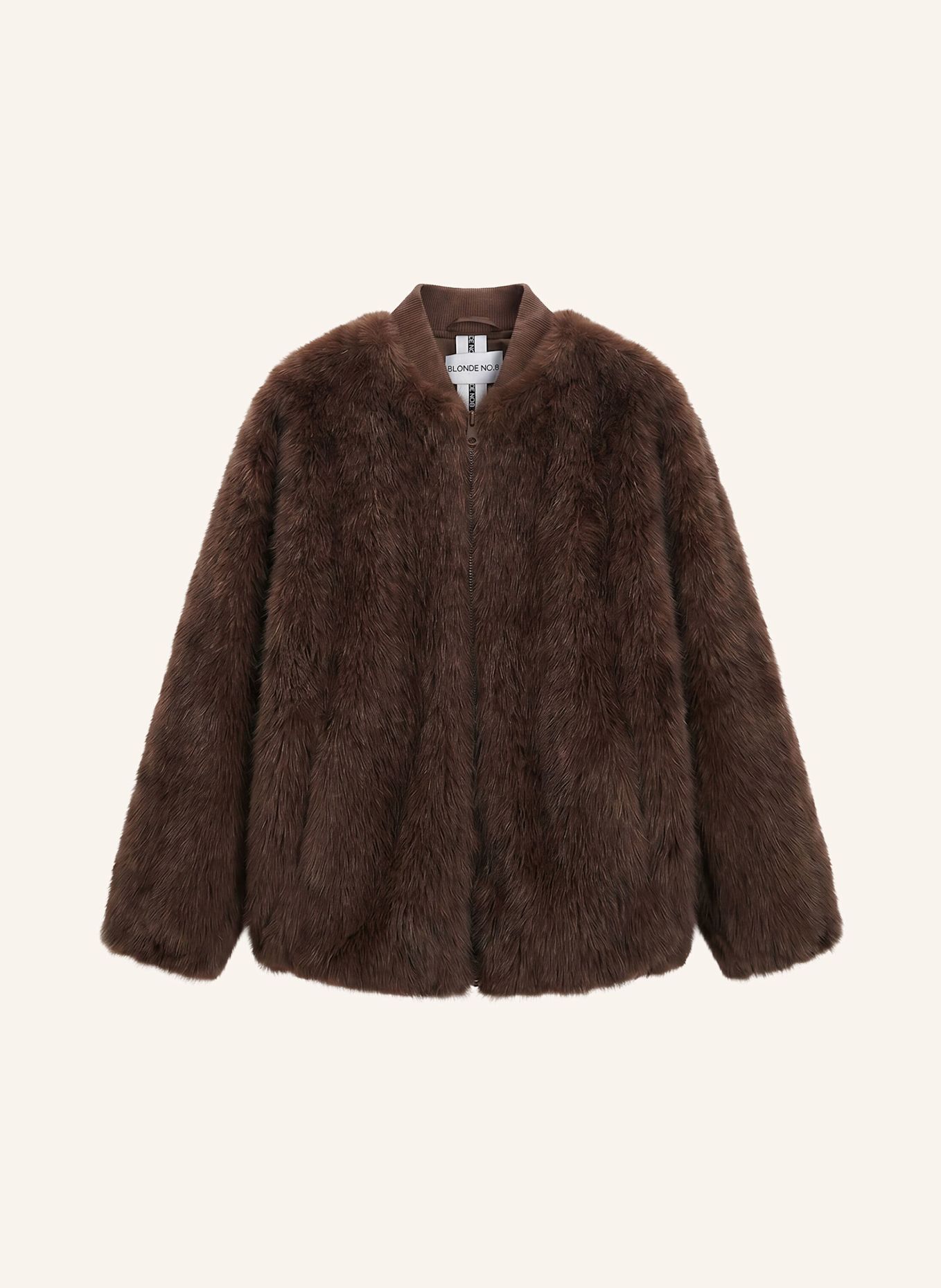 BLONDE No.8 Kunstfell-Jacke BRIANA: BRAUN