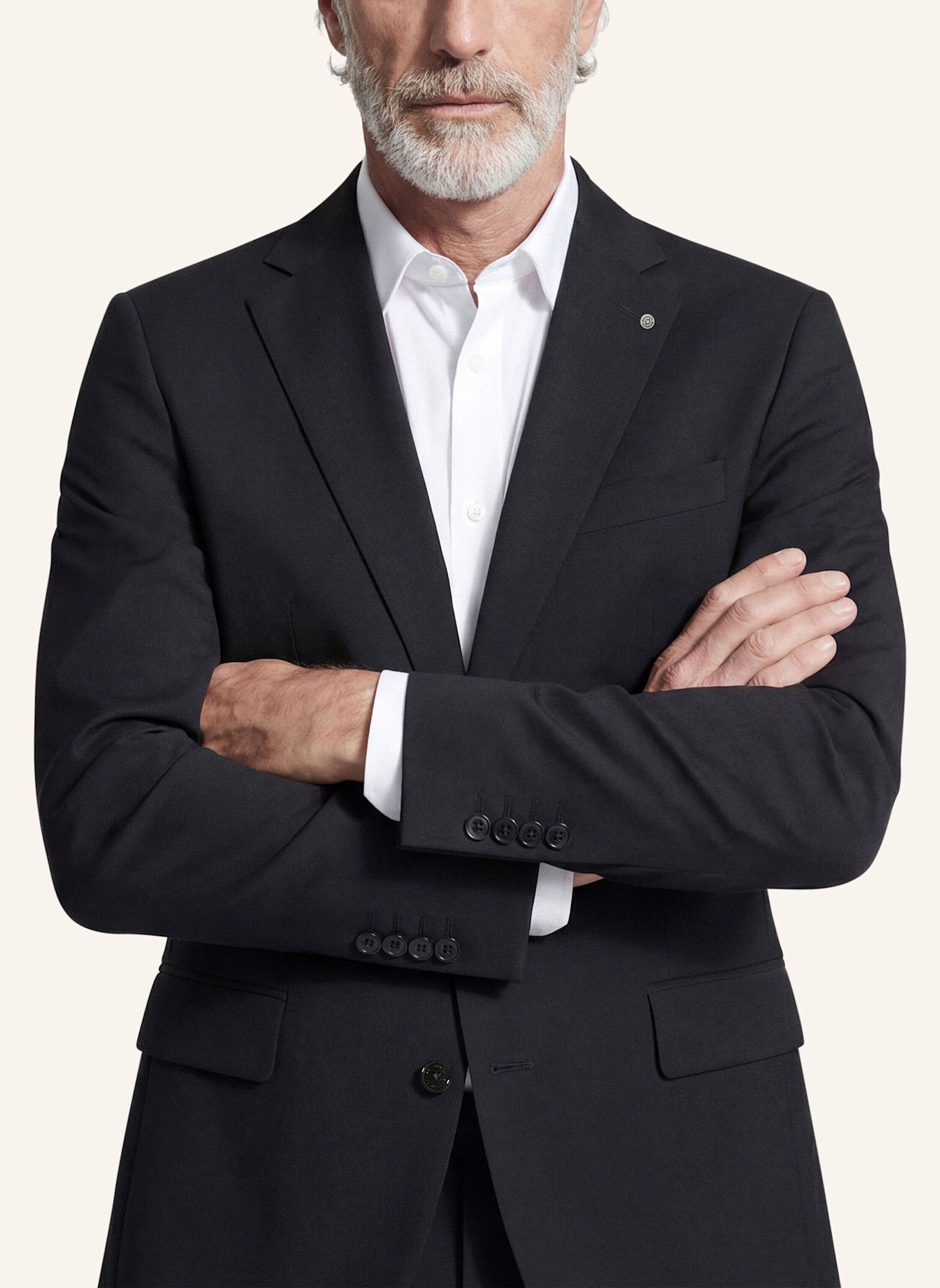 BENVENUTO Anzugsakko LARIO: SCHWARZ