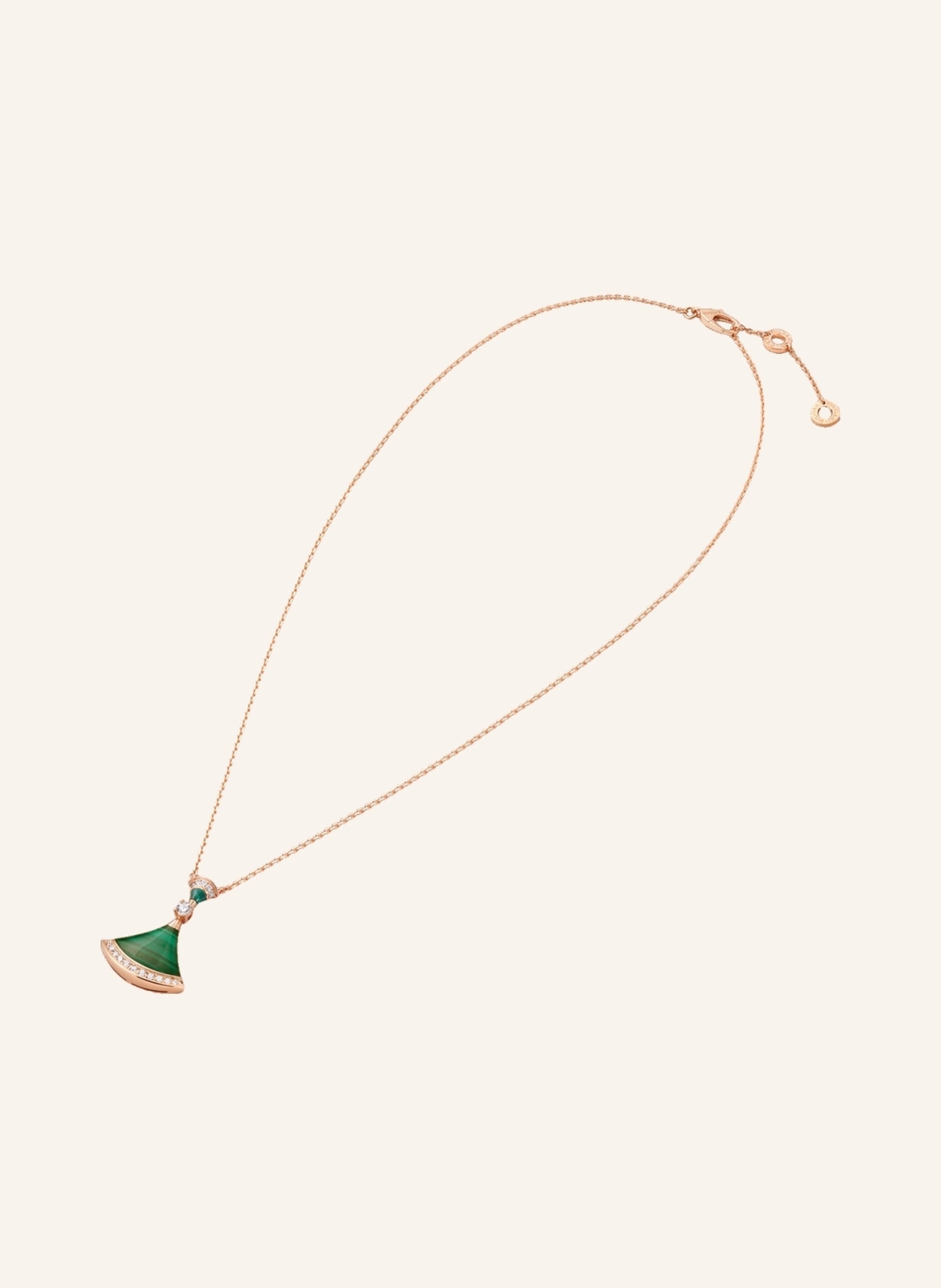 BVLGARI Halskette DIVAS’DREAM aus 18 Karat Roségold, Farbe: ROSÉGOLD/ GRÜN (Bild 2)