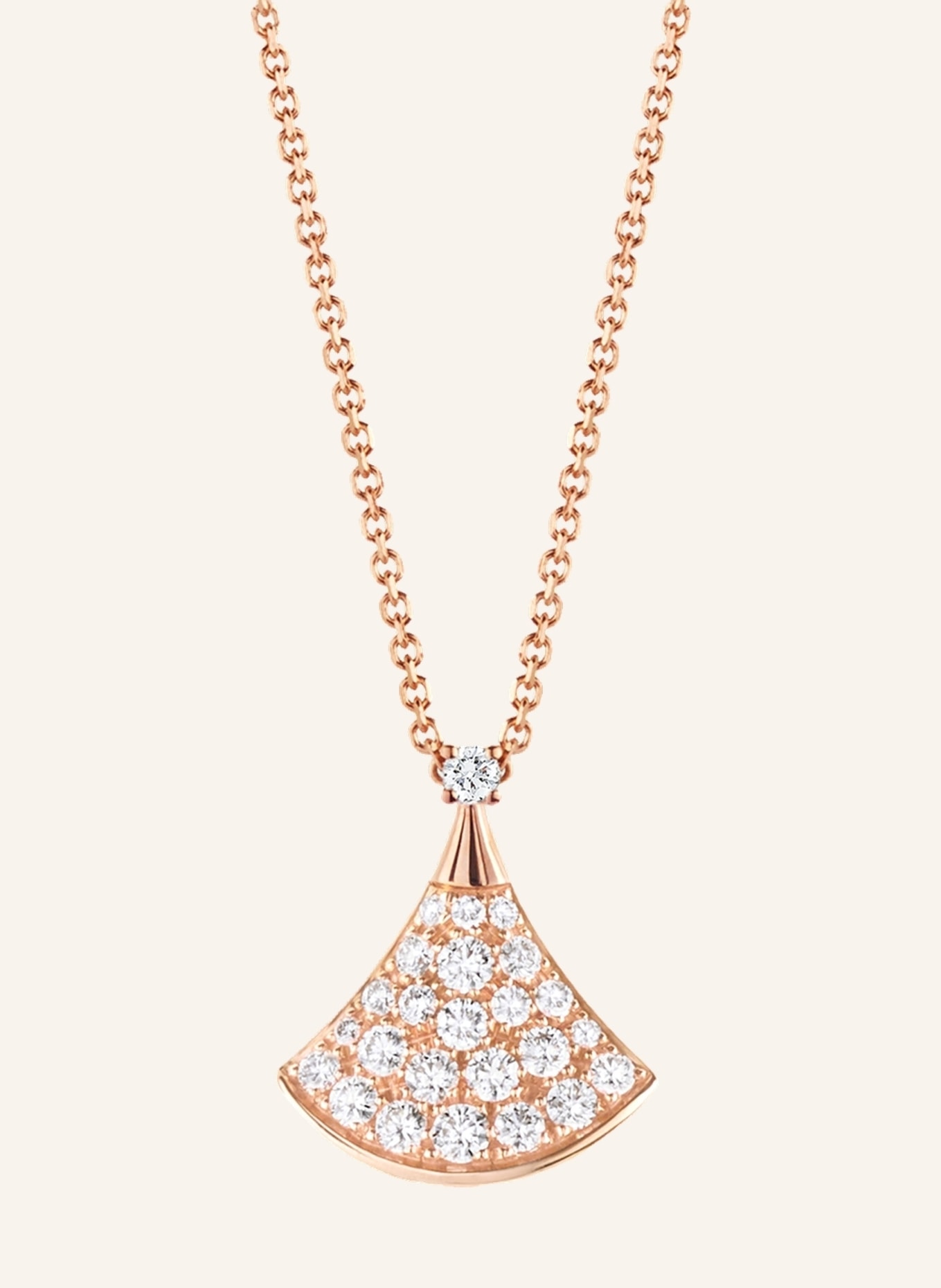 BVLGARI Halskette DIVAS’DREAM aus 18 Karat Roségold und Diamanten, Farbe: ROSÉGOLD (Bild 1)