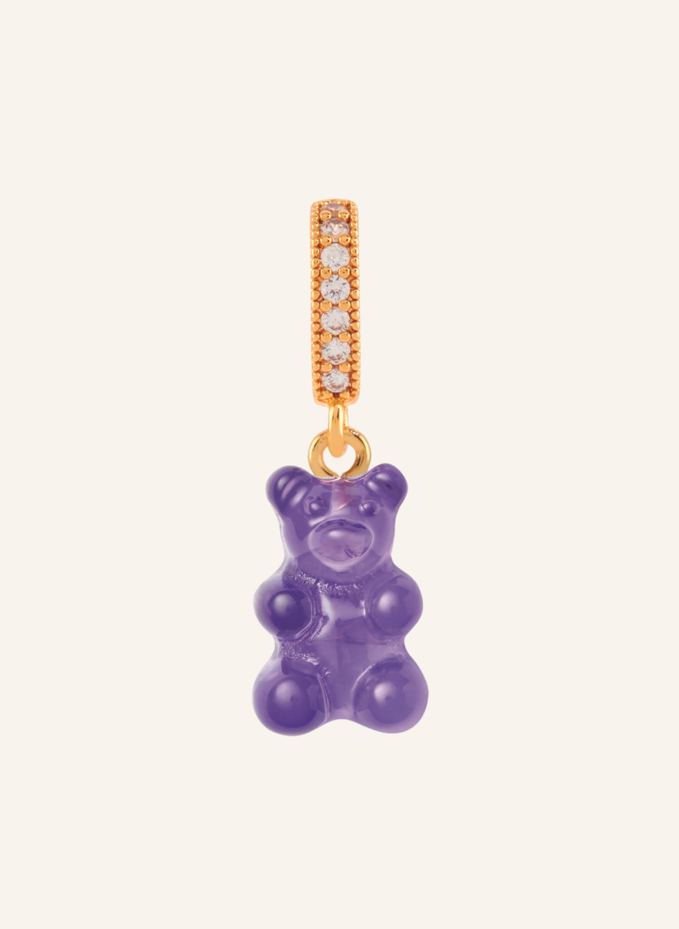 CRYSTAL HAZE Kette PLUM NOSTALGIA BEAR by GLAMBOU (Bild 1)