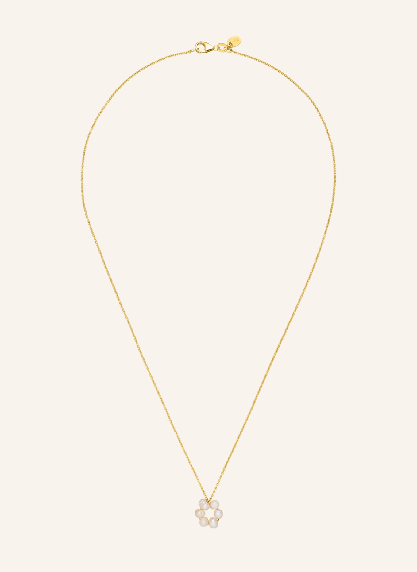 NINA KASTENS Kette TINY PEARL NECKLACE by GLAMBOU, Farbe: GOLD (Bild 1)