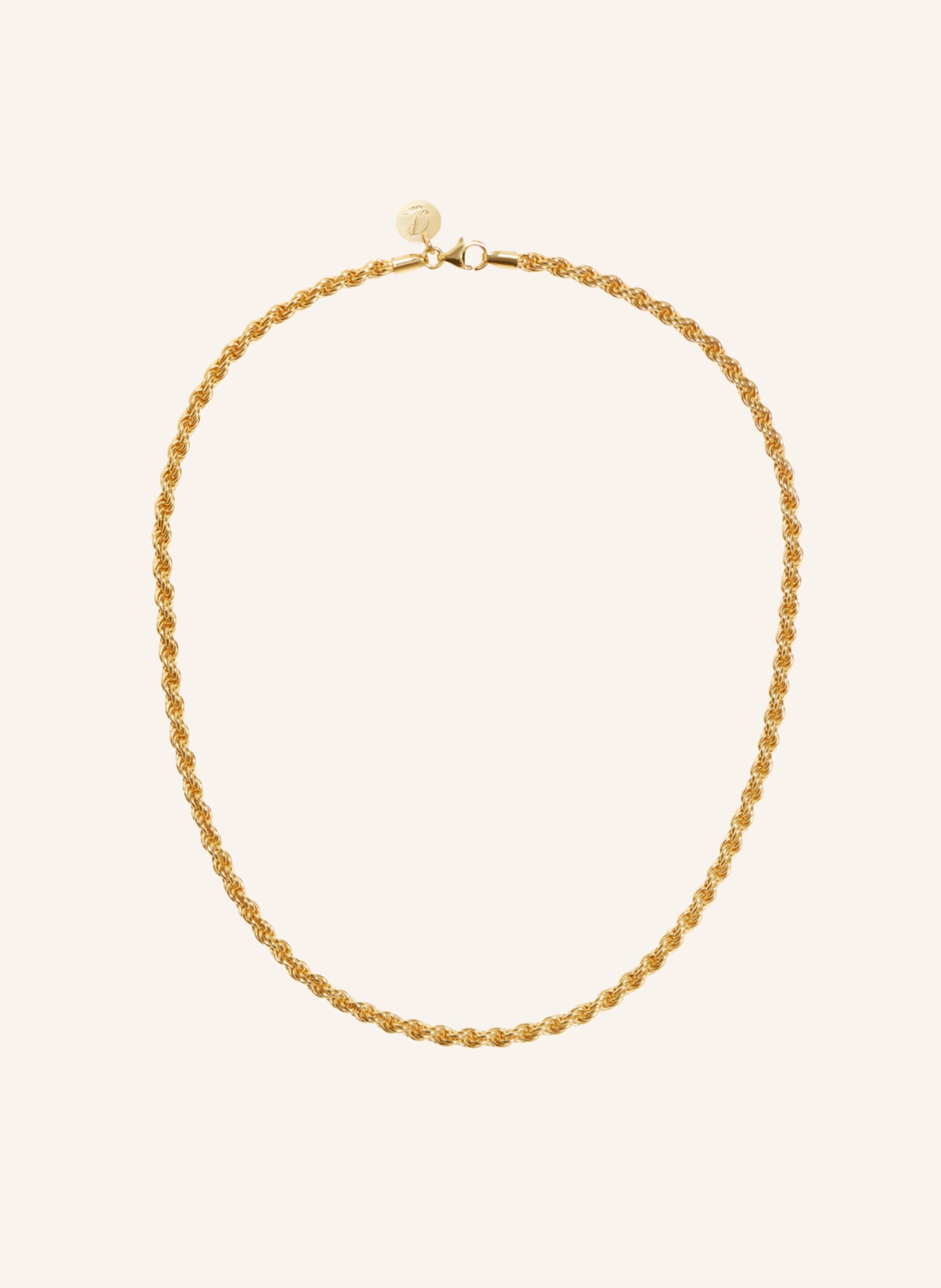 Pompidou Kette RUBY BOLD ROPE CHAIN by GLAMBOU, Farbe: GOLD (Bild 1)
