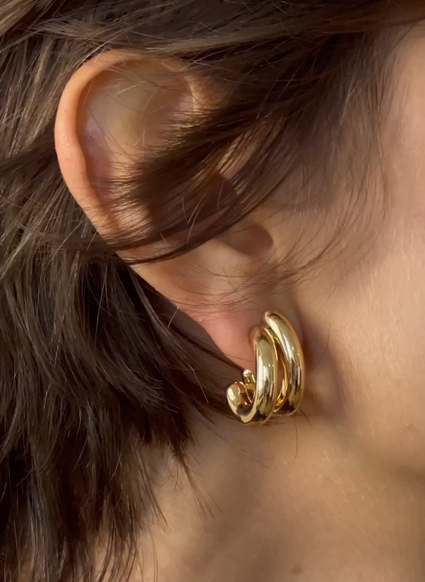 Jenny Bird Ohrringe  EARRINGS by GLAMBOU, Farbe: GOLD (Bild 2)