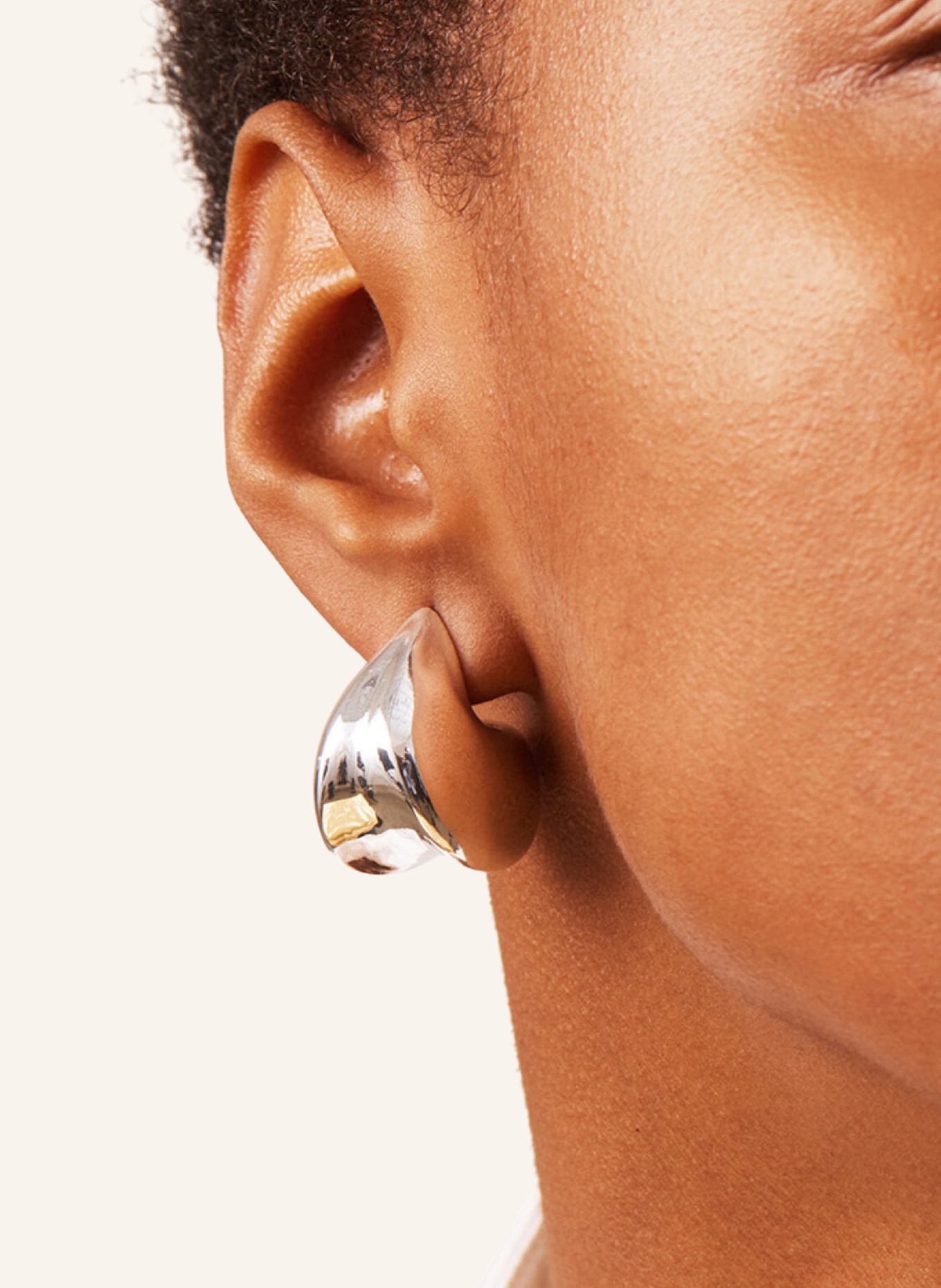 Jenny Bird Ohrringe NOUVEAUX PUFF EARRINGS by GLAMBOU, Farbe: SILBER (Bild 2)