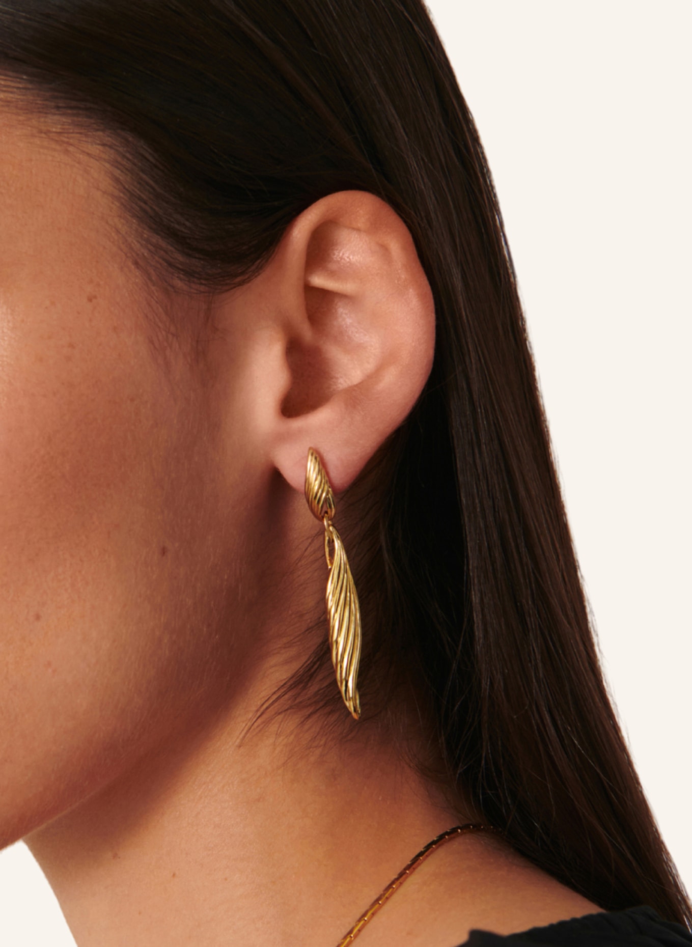 MISSOMA Ohrringe MEDIUM DROP EARRINGS by GLAMBOU, Farbe: GOLD (Bild 2)