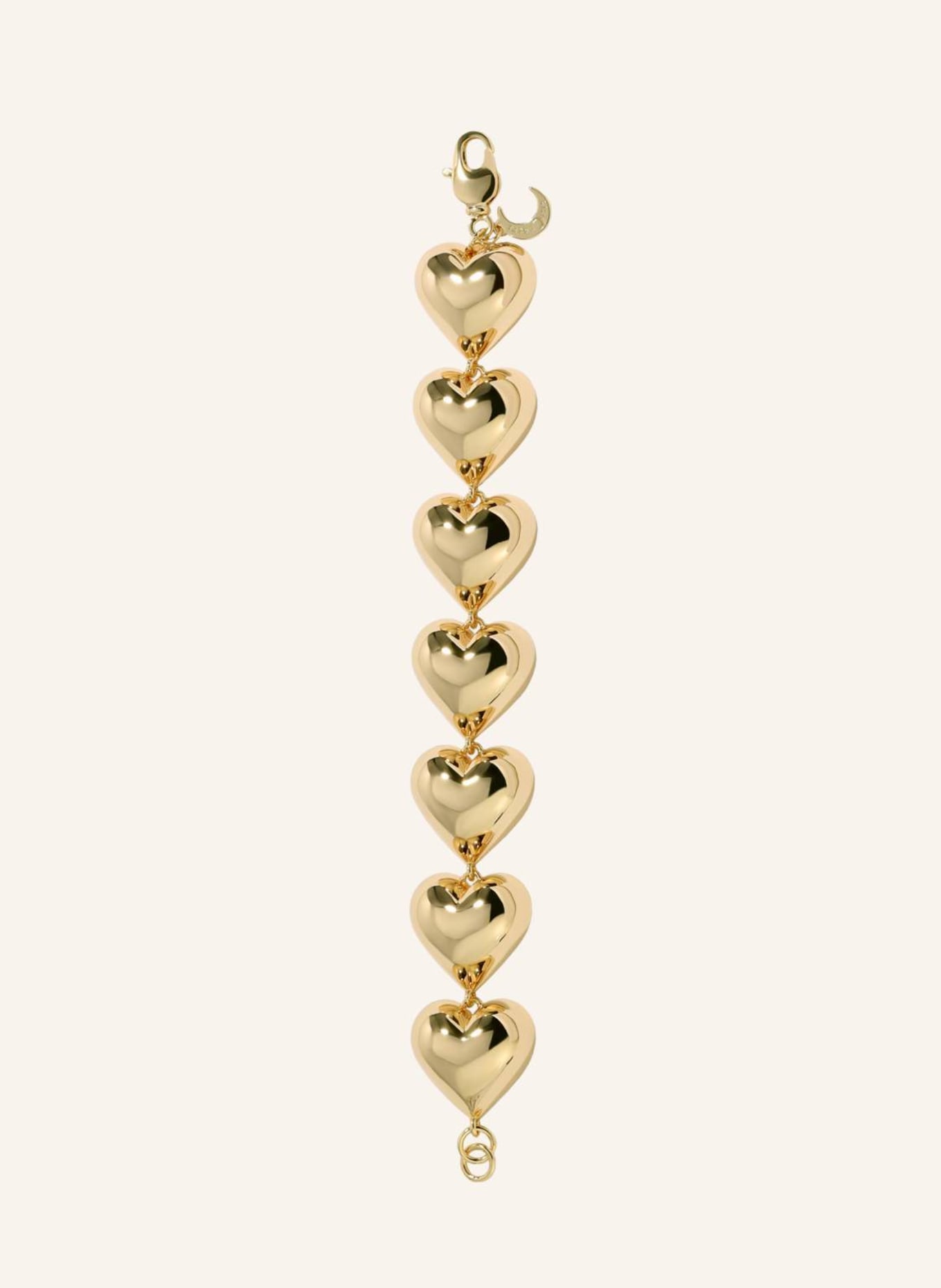 Lili Claspe Armband SMALL BUBBLE HEART by GLAMBOU, Farbe: GOLD (Bild 1)