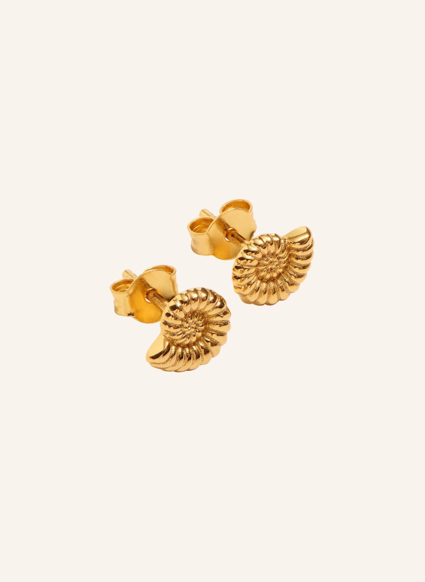 OHH LUILU Ohrringe TINY SHELL STUDS by GLAMBOU, Farbe: GOLD (Bild 1)