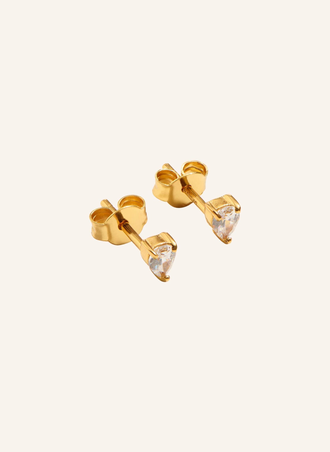 OHH LUILU Ohrringe CUBIC ZIRCONIA STUDS by GLAMBOU, Farbe: GOLD (Bild 1)