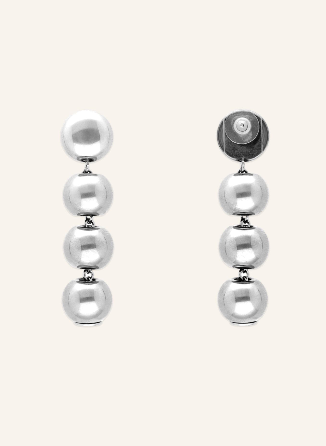 VANESSA BARONI Ohrhänger SMALL BEADS EARRING SILVER by GLAMBOU, Farbe: SILBER (Bild 1)