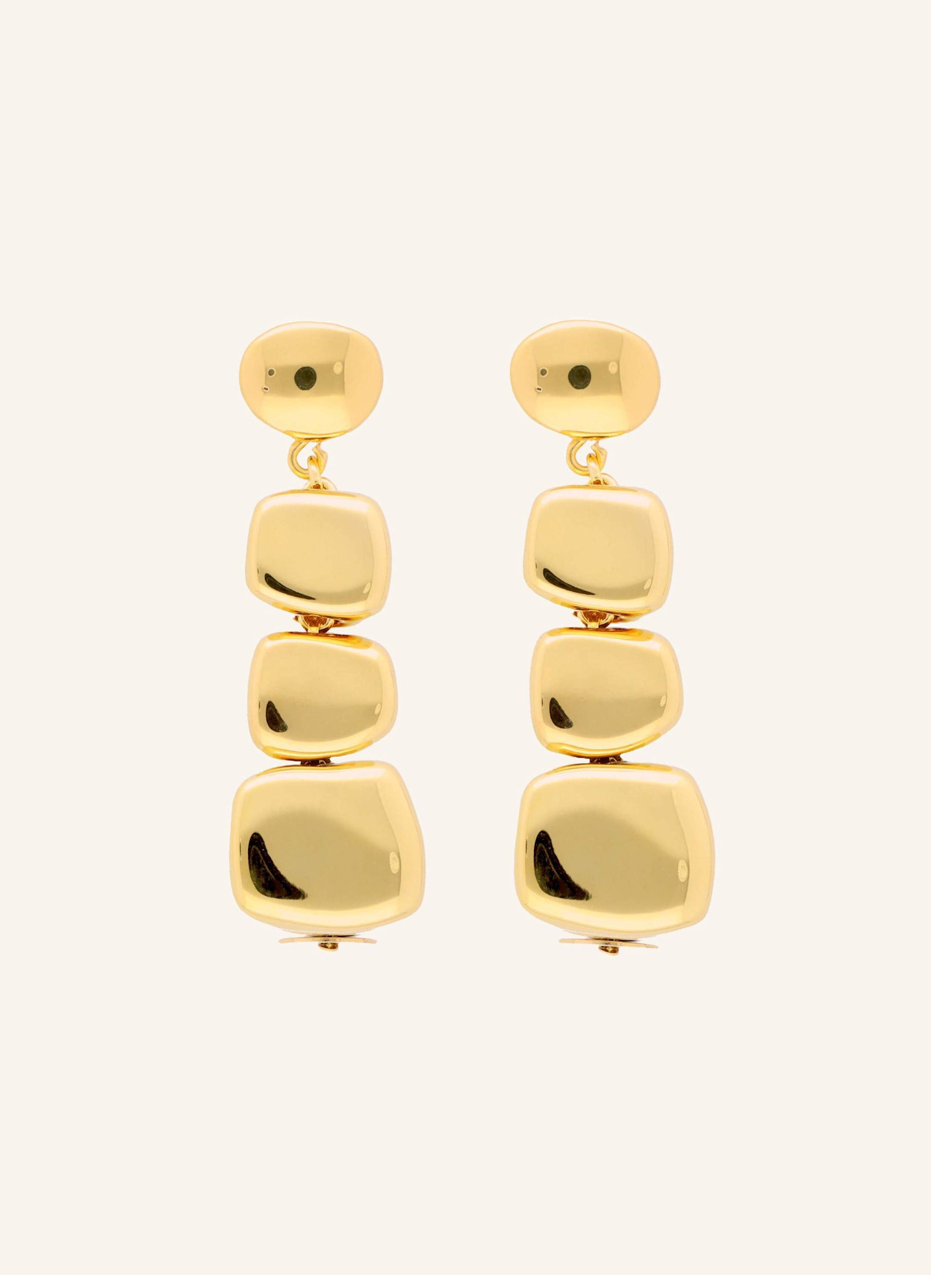 VANESSA BARONI Ohrhänger ORGANIC SHAPED EARRING GOLD by GLAMBOU, Farbe: GOLD (Bild 1)