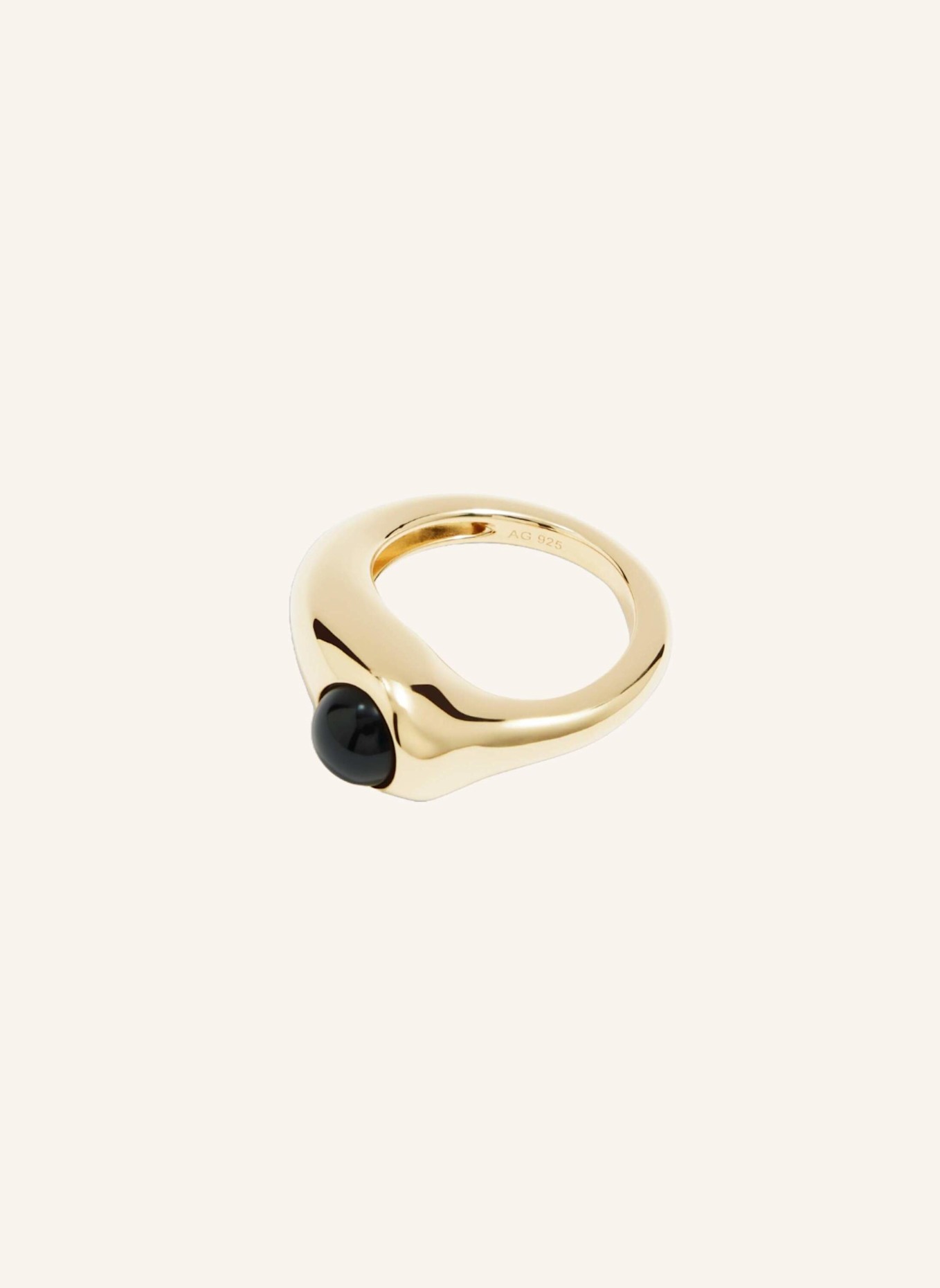 RAGBAG Ring DUALISM BLACK ONYX by GLAMBOU, Farbe: GOLD (Bild 1)