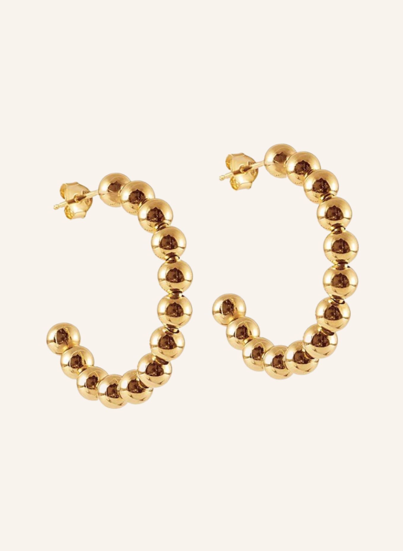 Pompidou Ohrringe BETH by GLAMBOU: GOLD