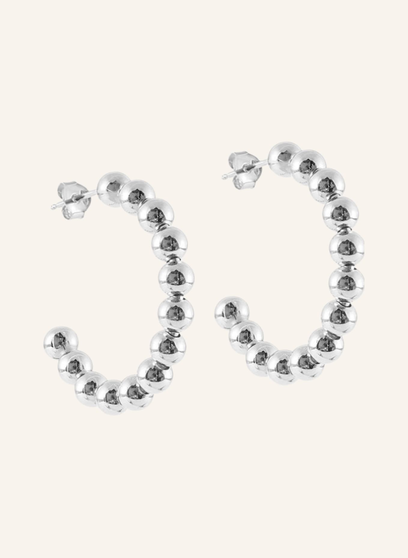 Pompidou Ohrringe BETH by GLAMBOU: SILBER